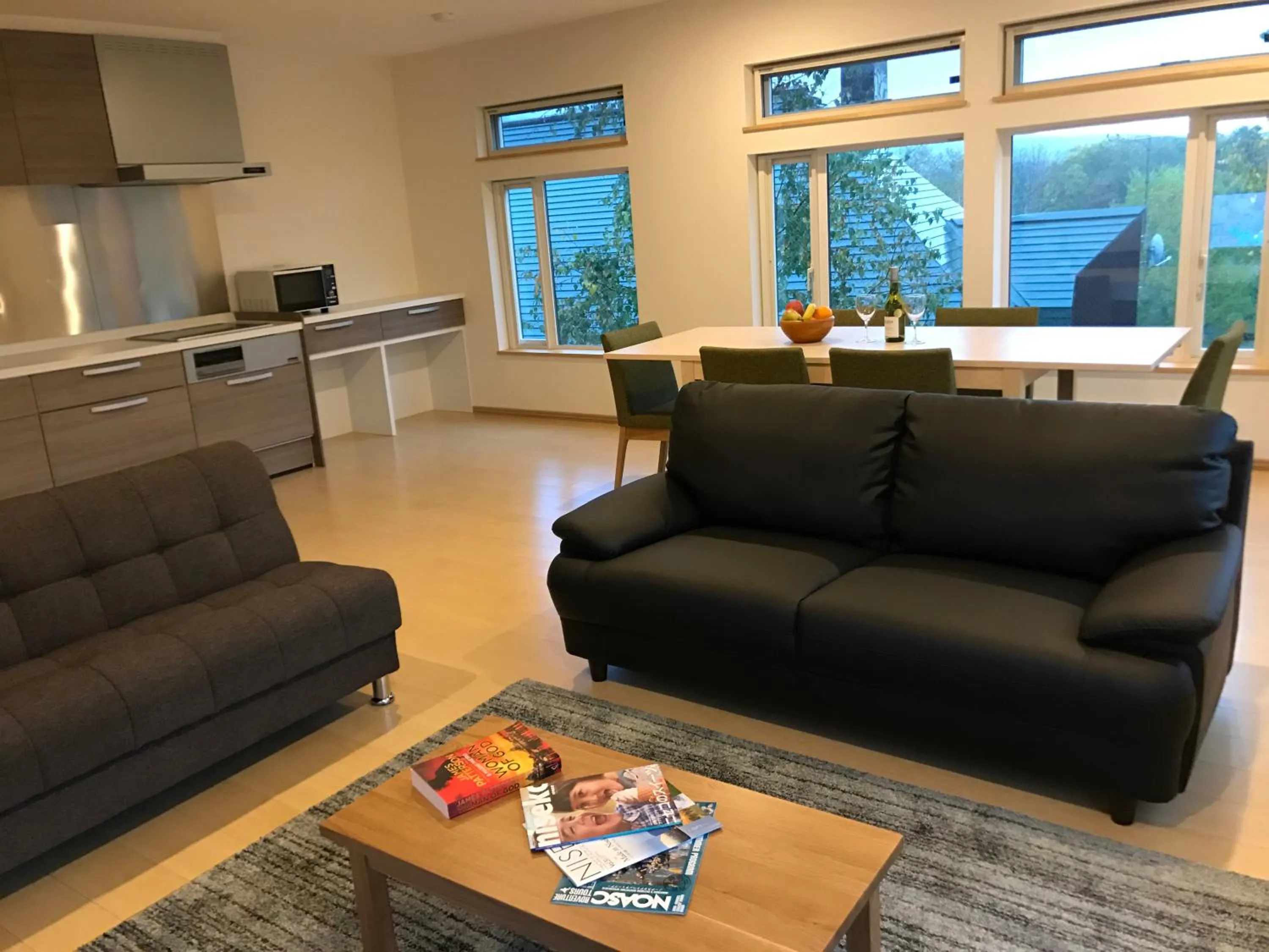 Living room in Lodge Mori Apartments