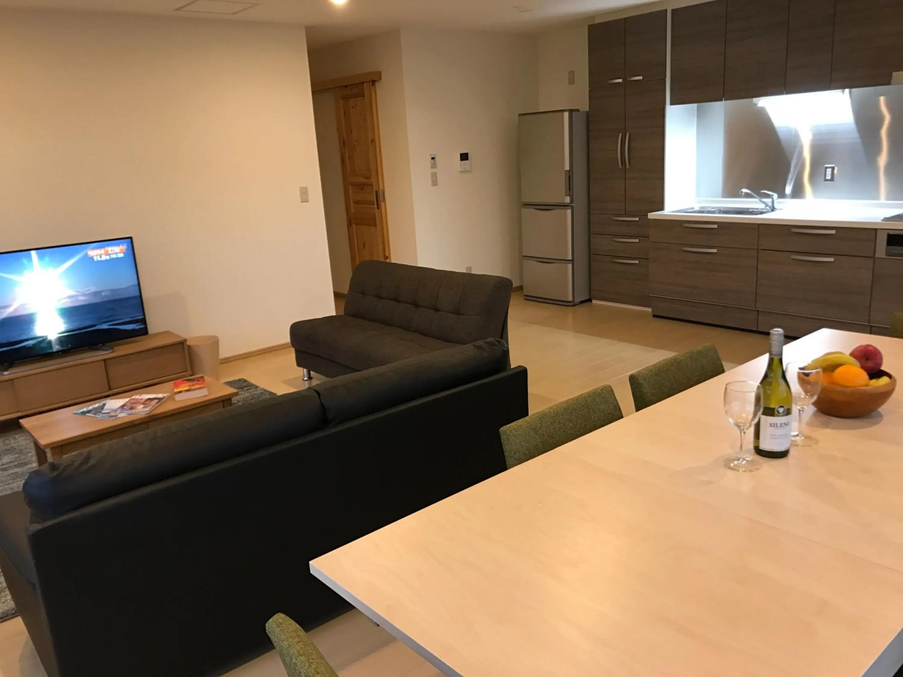 Living room in Lodge Mori Apartments