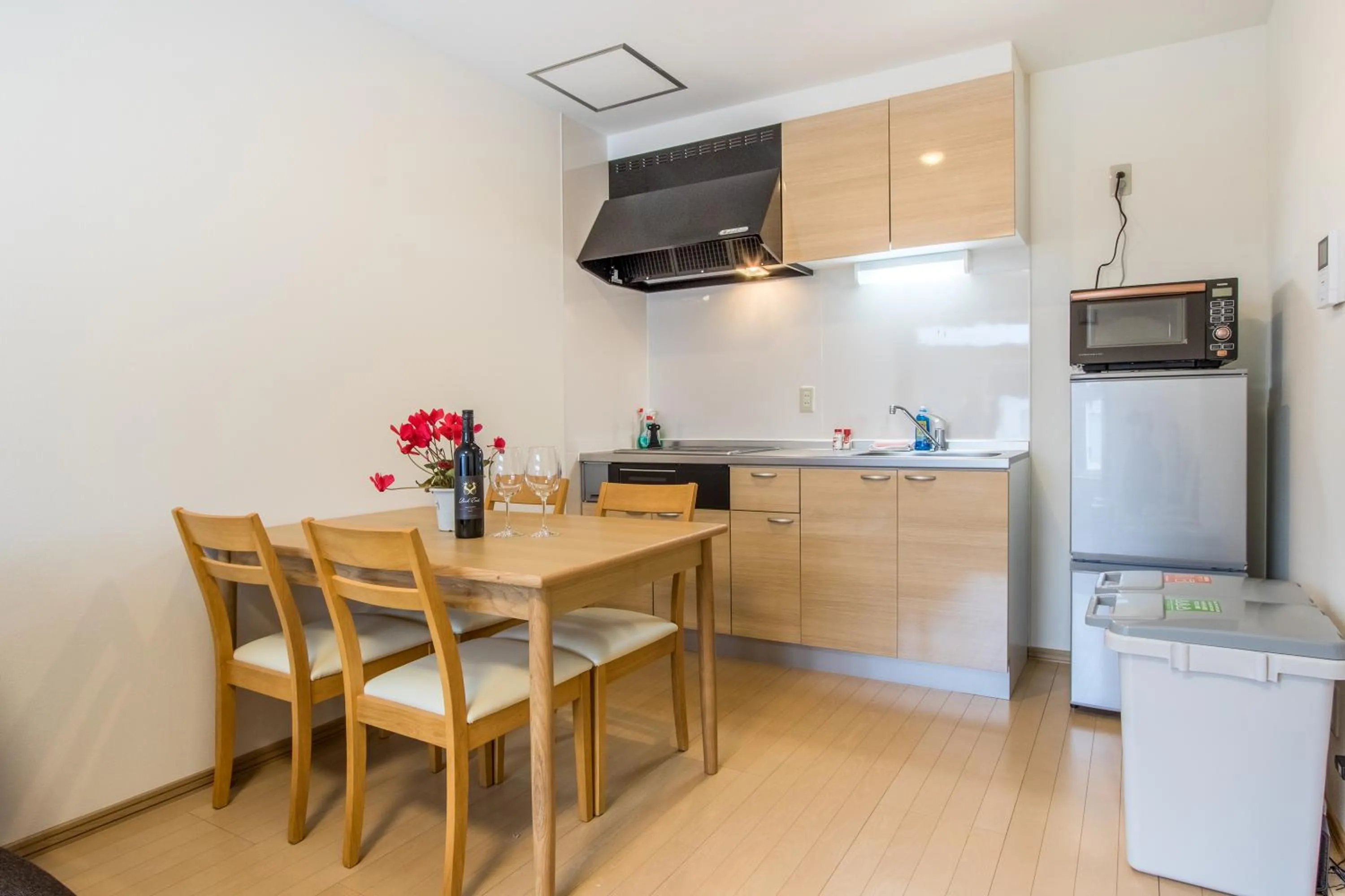 Kitchen or kitchenette in Lodge Mori Apartments