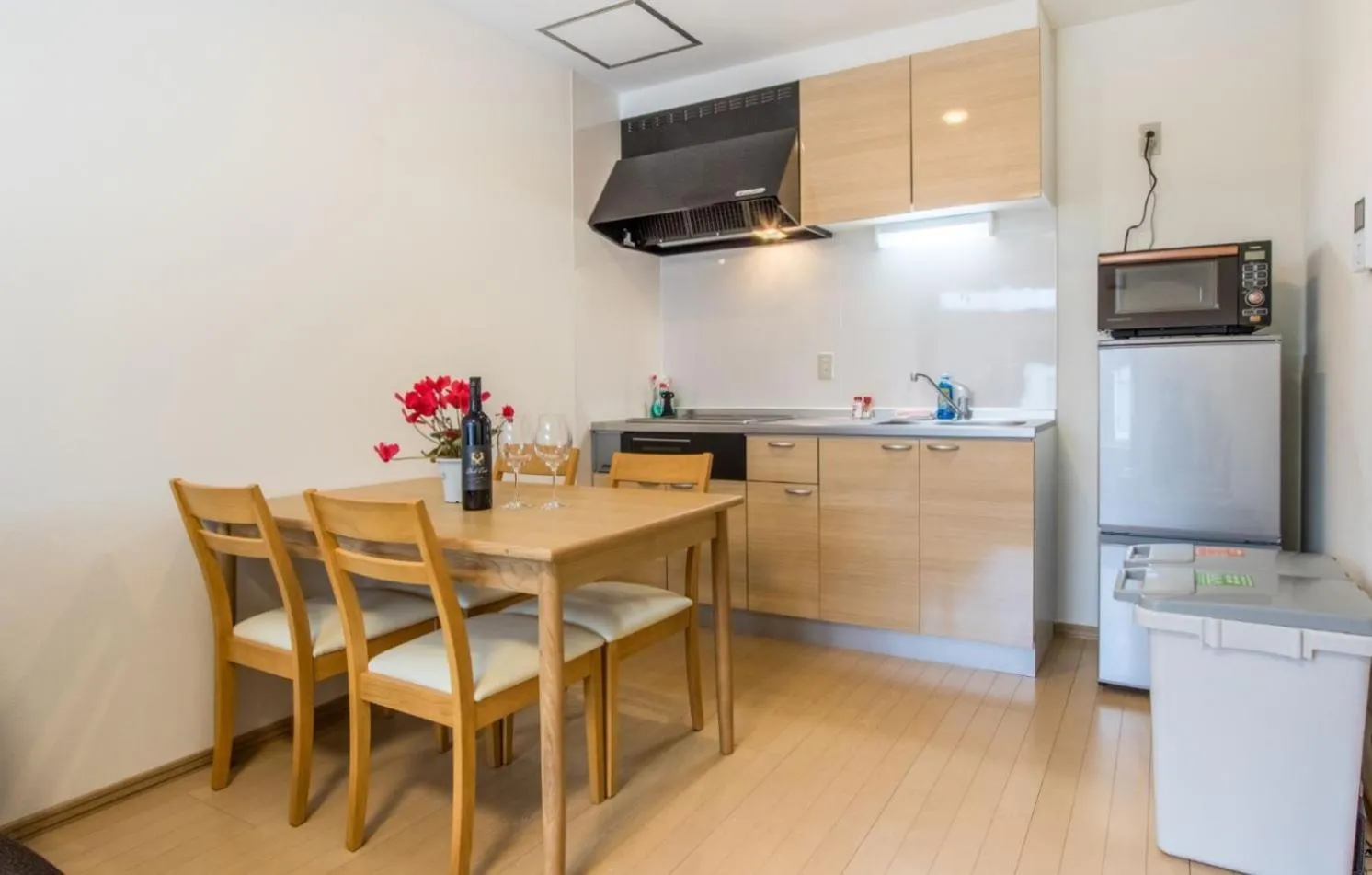 Kitchen or kitchenette in Lodge Mori Apartments