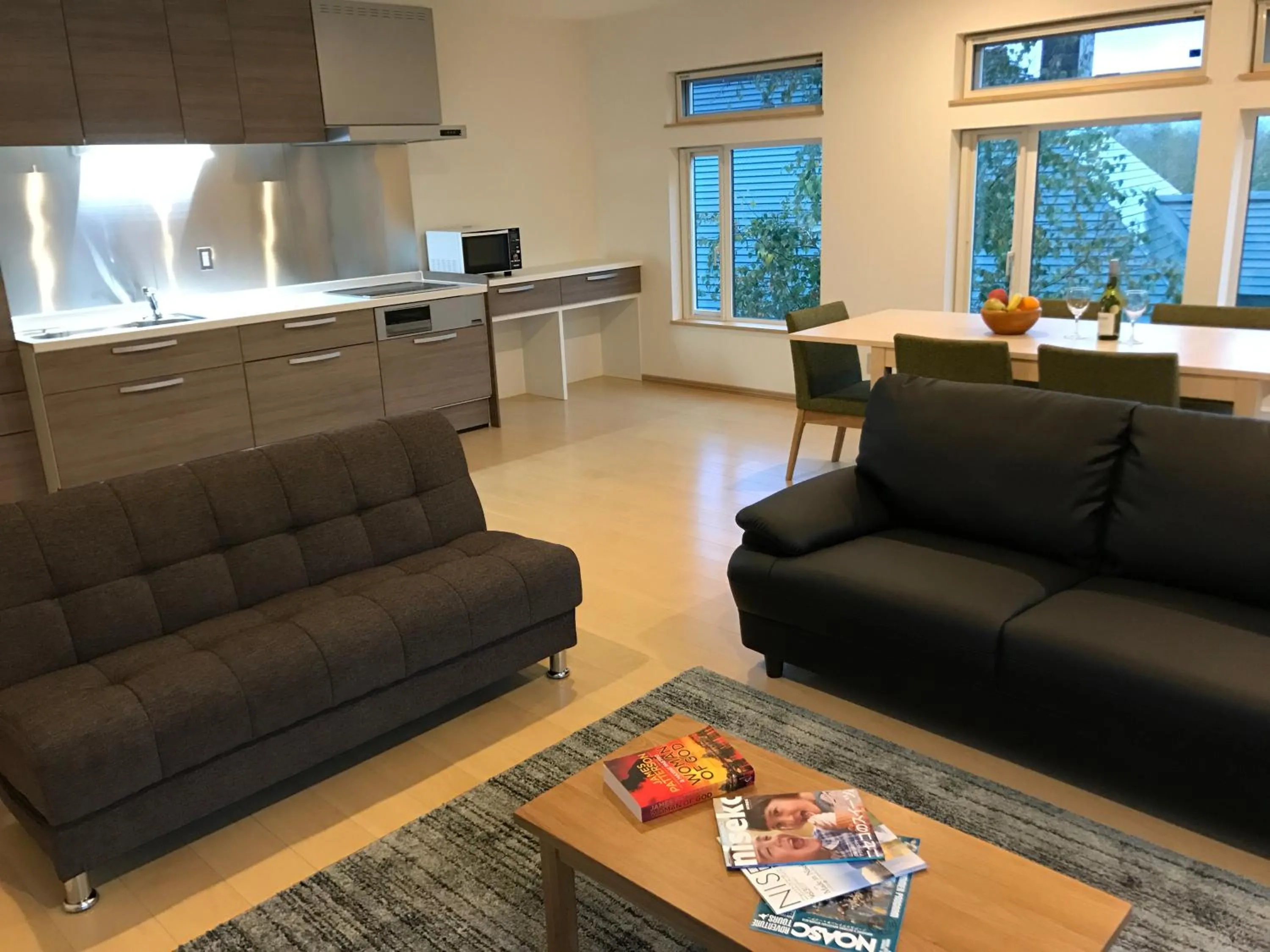 Kitchen or kitchenette in Lodge Mori Apartments