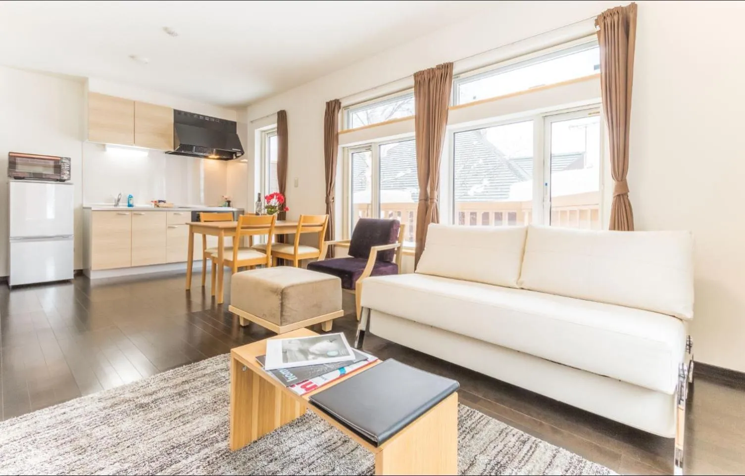 Kitchen or kitchenette in Lodge Mori Apartments