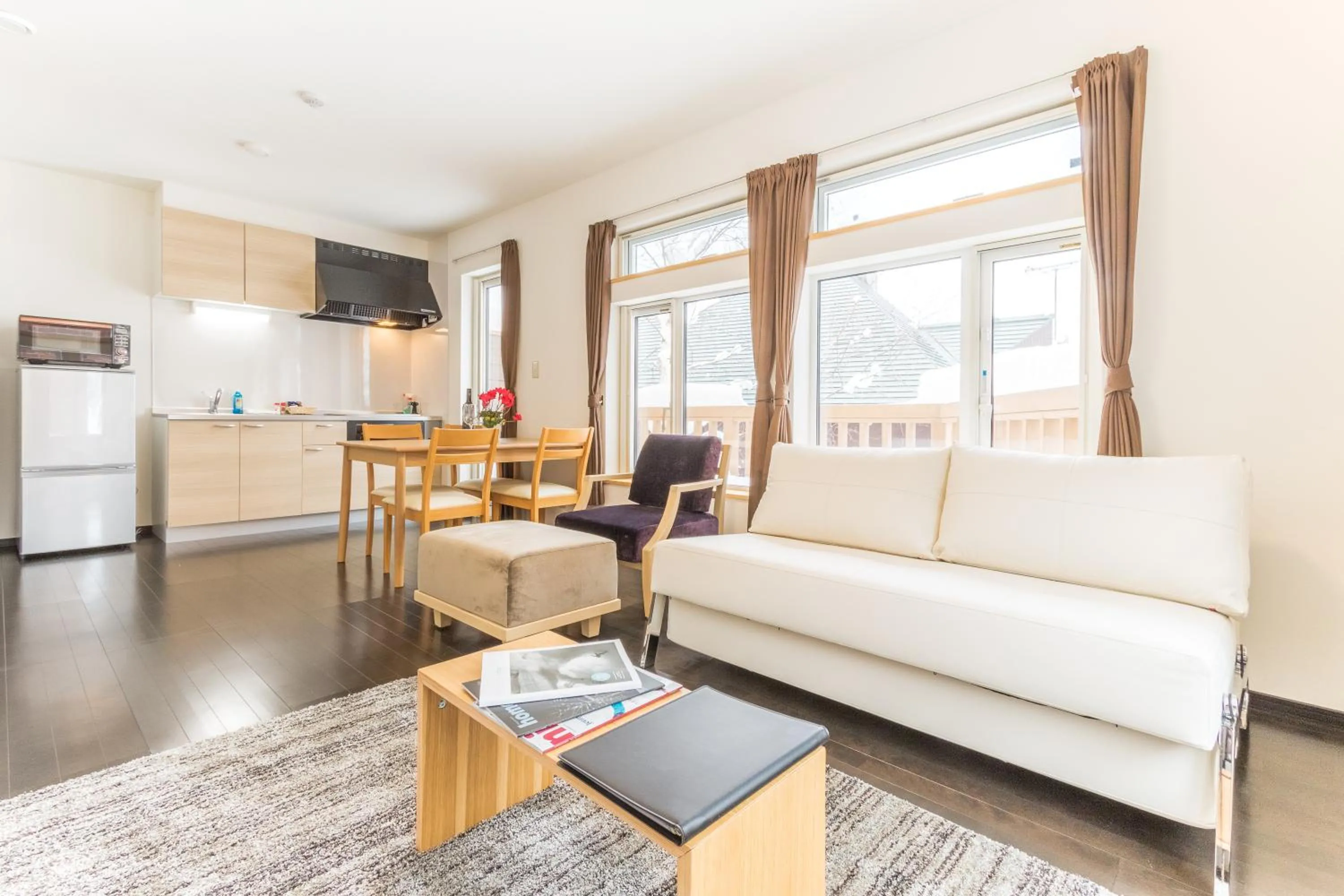Kitchen or kitchenette in Lodge Mori Apartments