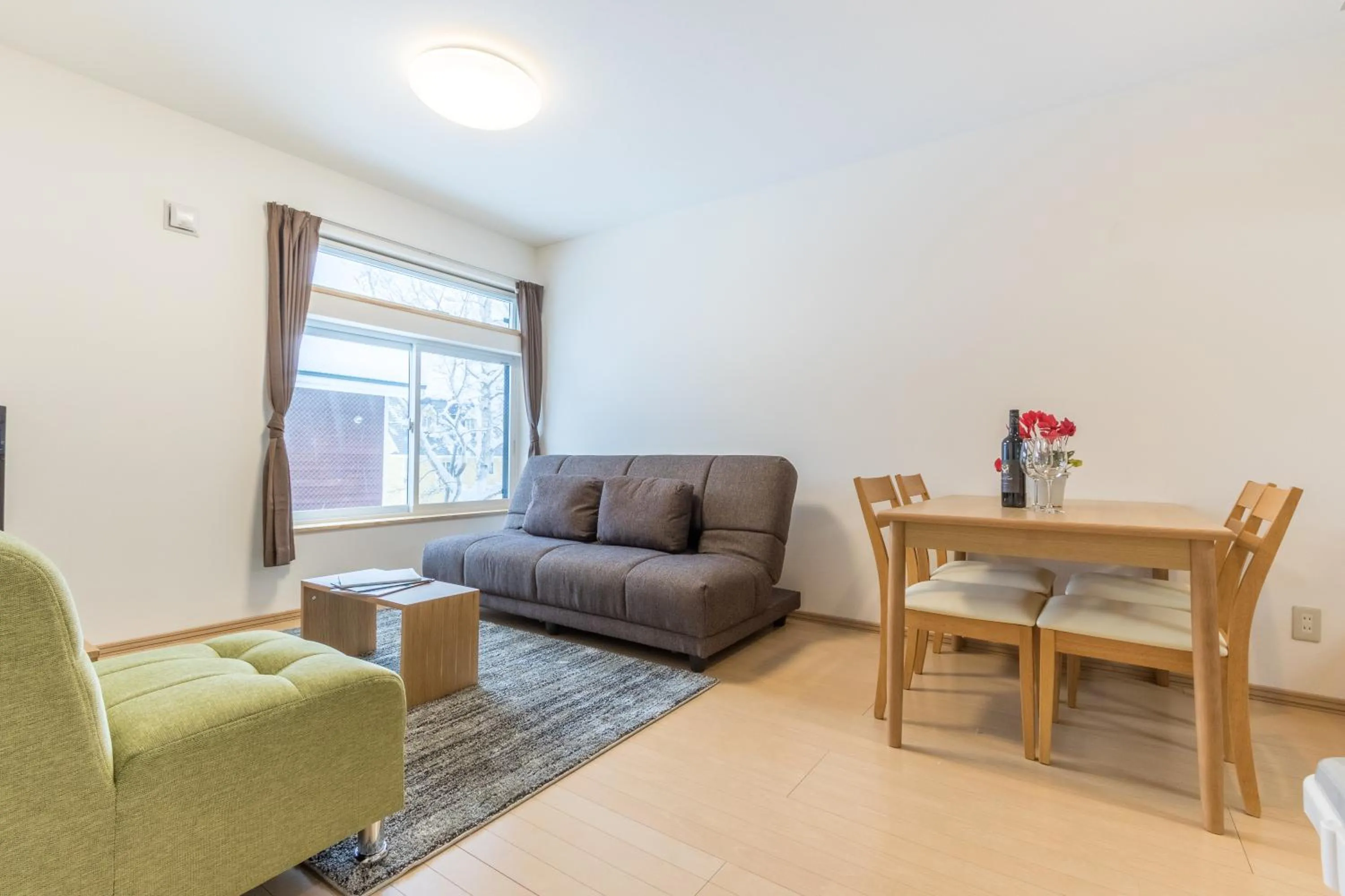 Living room in Lodge Mori Apartments