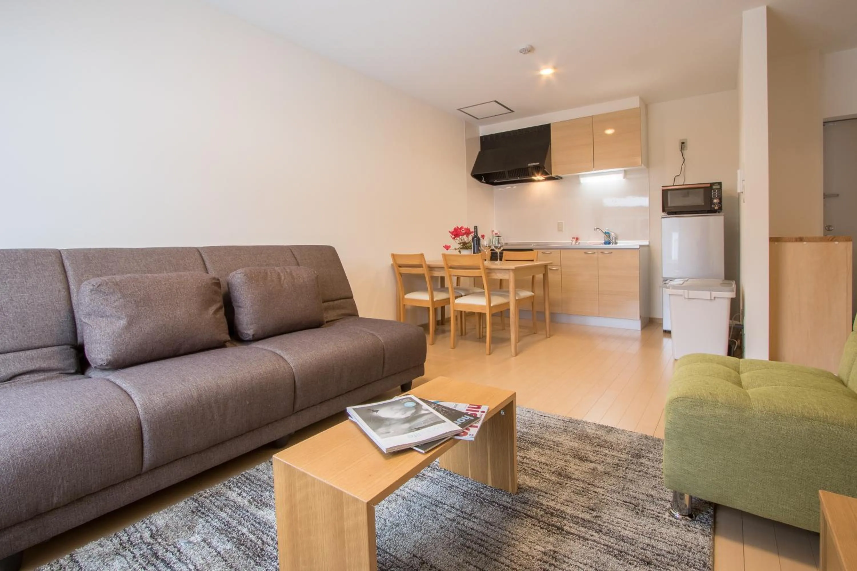 Living room in Lodge Mori Apartments