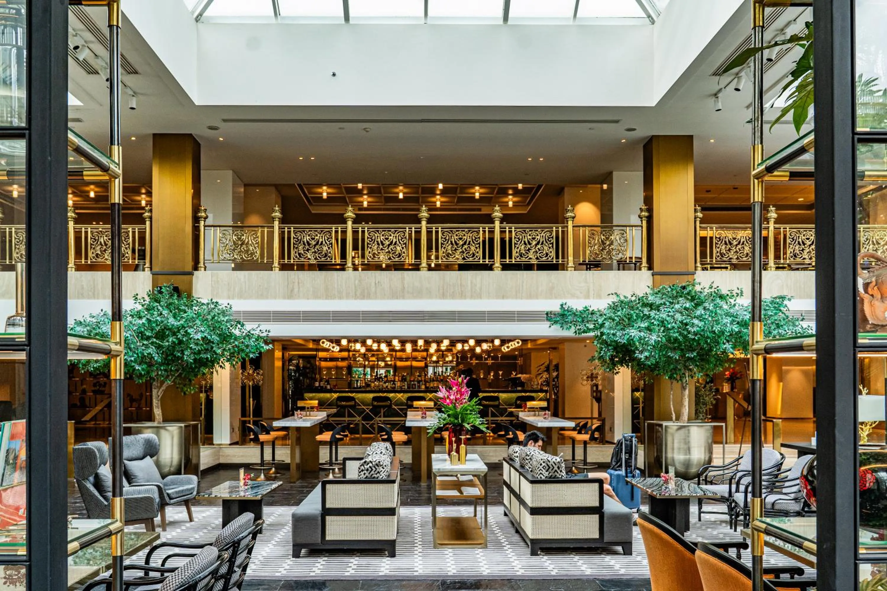 Decorative detail in Montien Hotel Surawong Bangkok