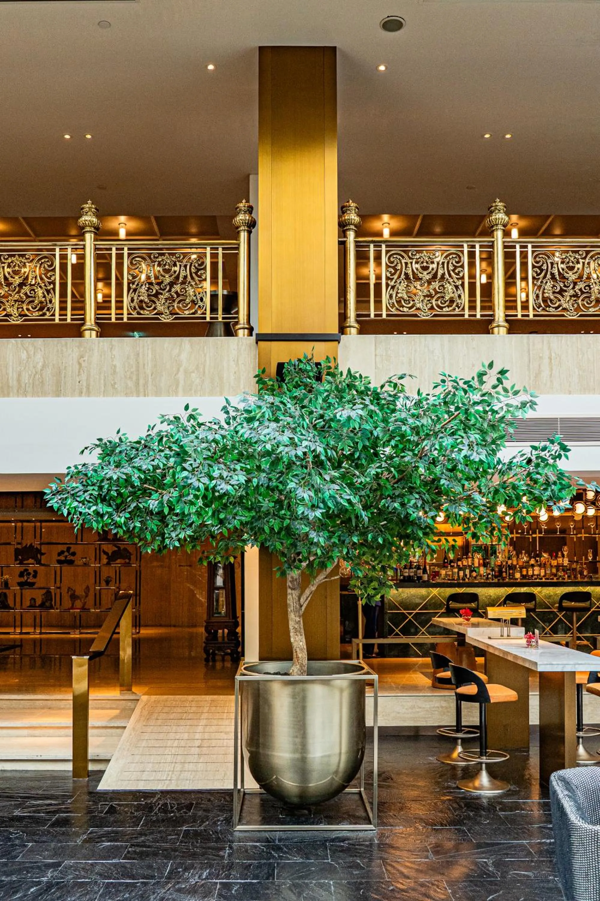 Decorative detail in Montien Hotel Surawong Bangkok