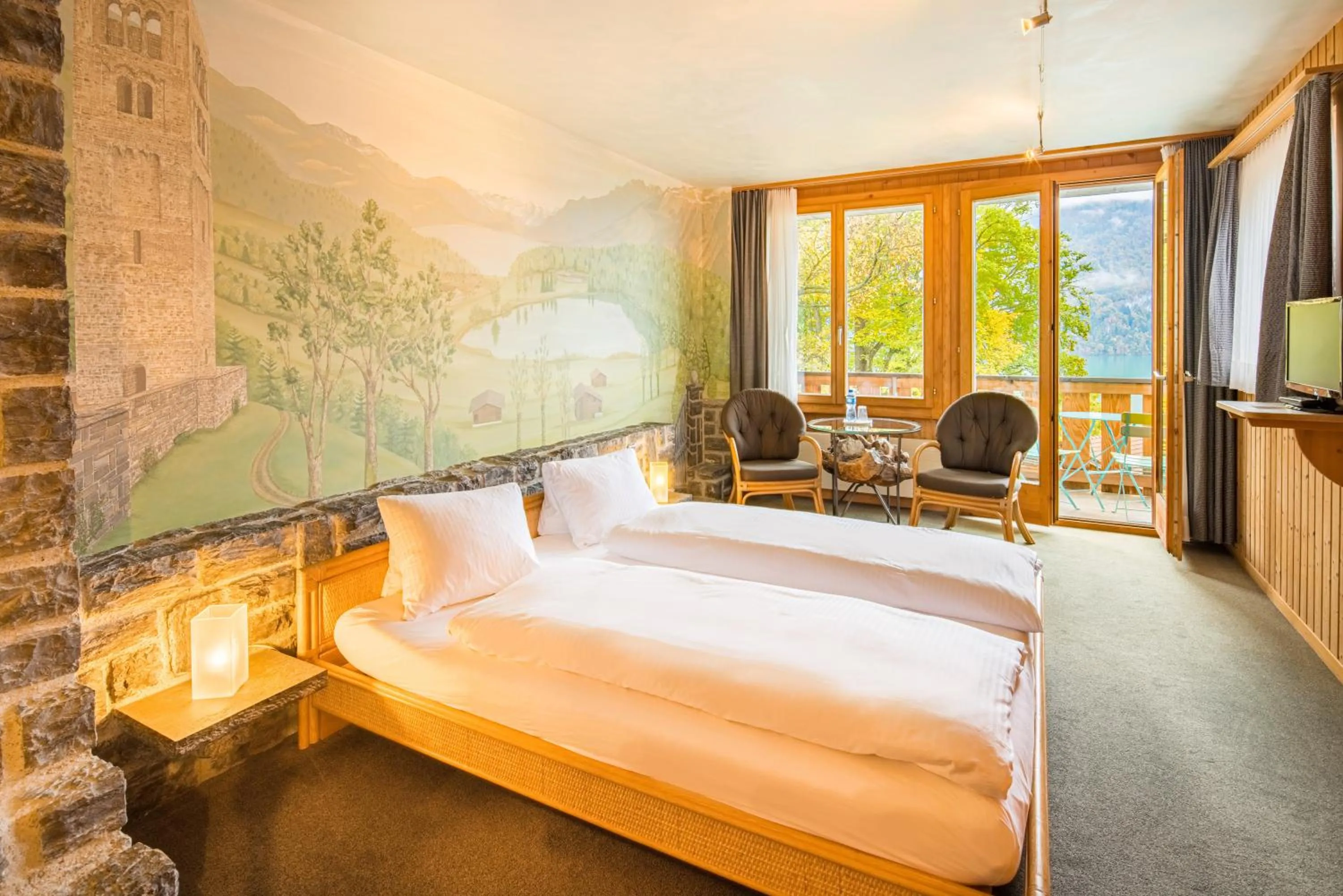 Bedroom, Bed in Hotel Lindenhof by Crossworld AG