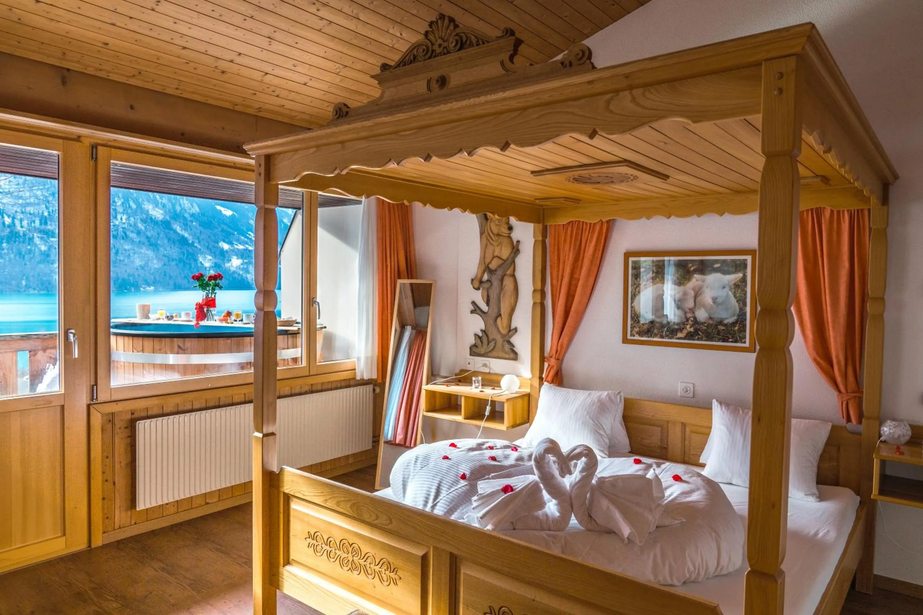 Bed in Hotel Lindenhof by Crossworld AG