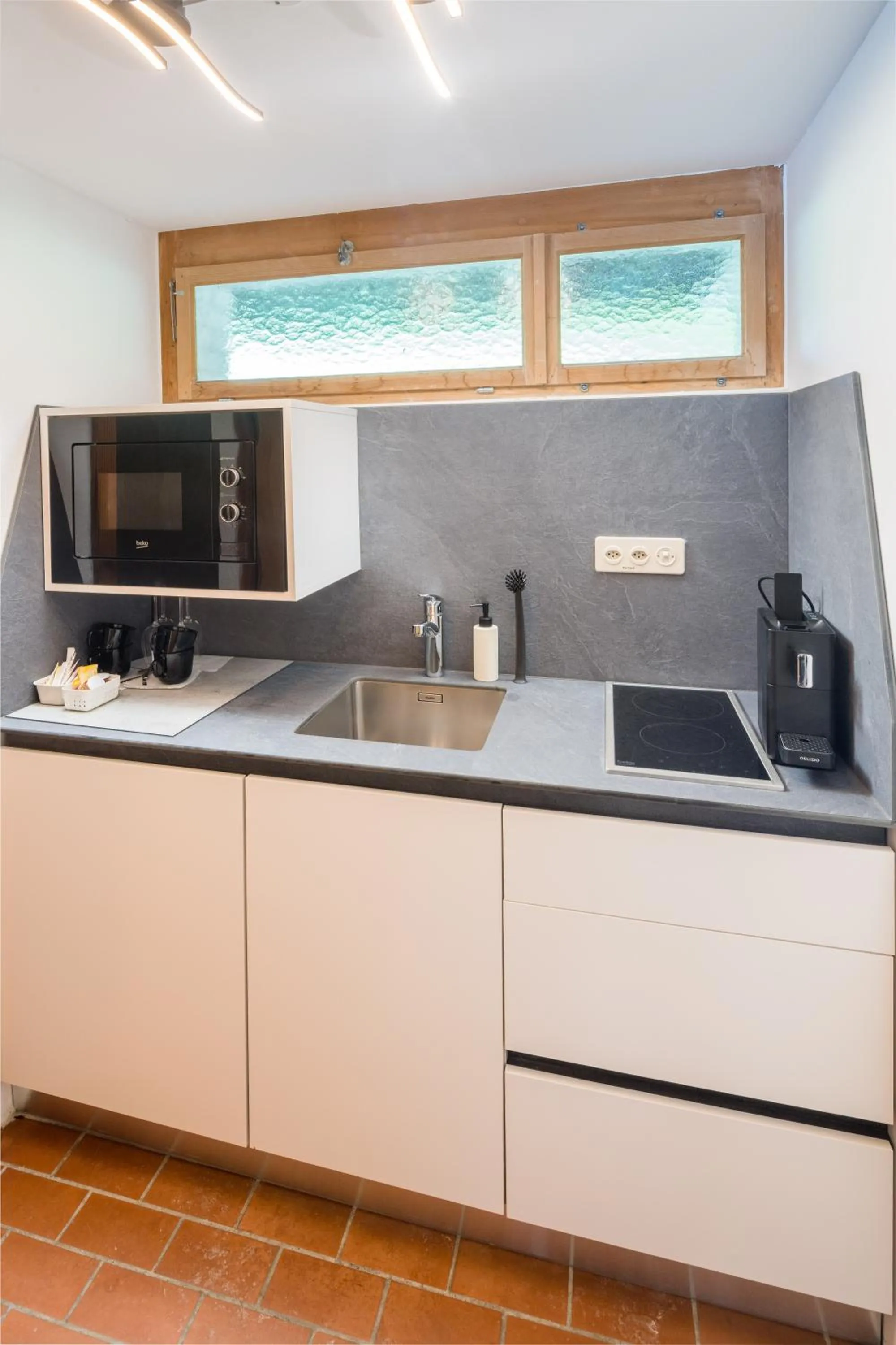 Kitchen or kitchenette in Hotel Lindenhof by Crossworld AG