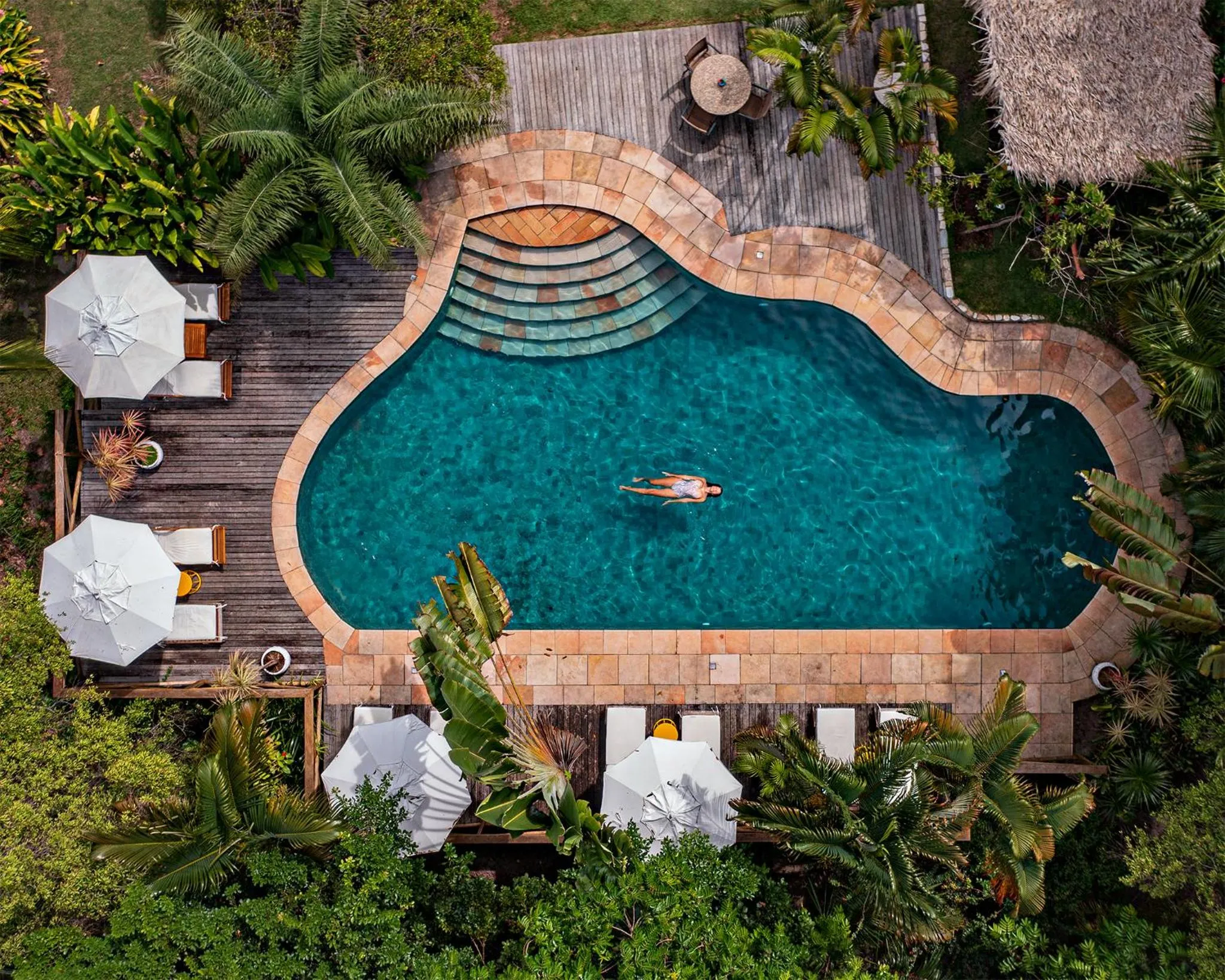 Swimming pool in Pousada Mangabeiras
