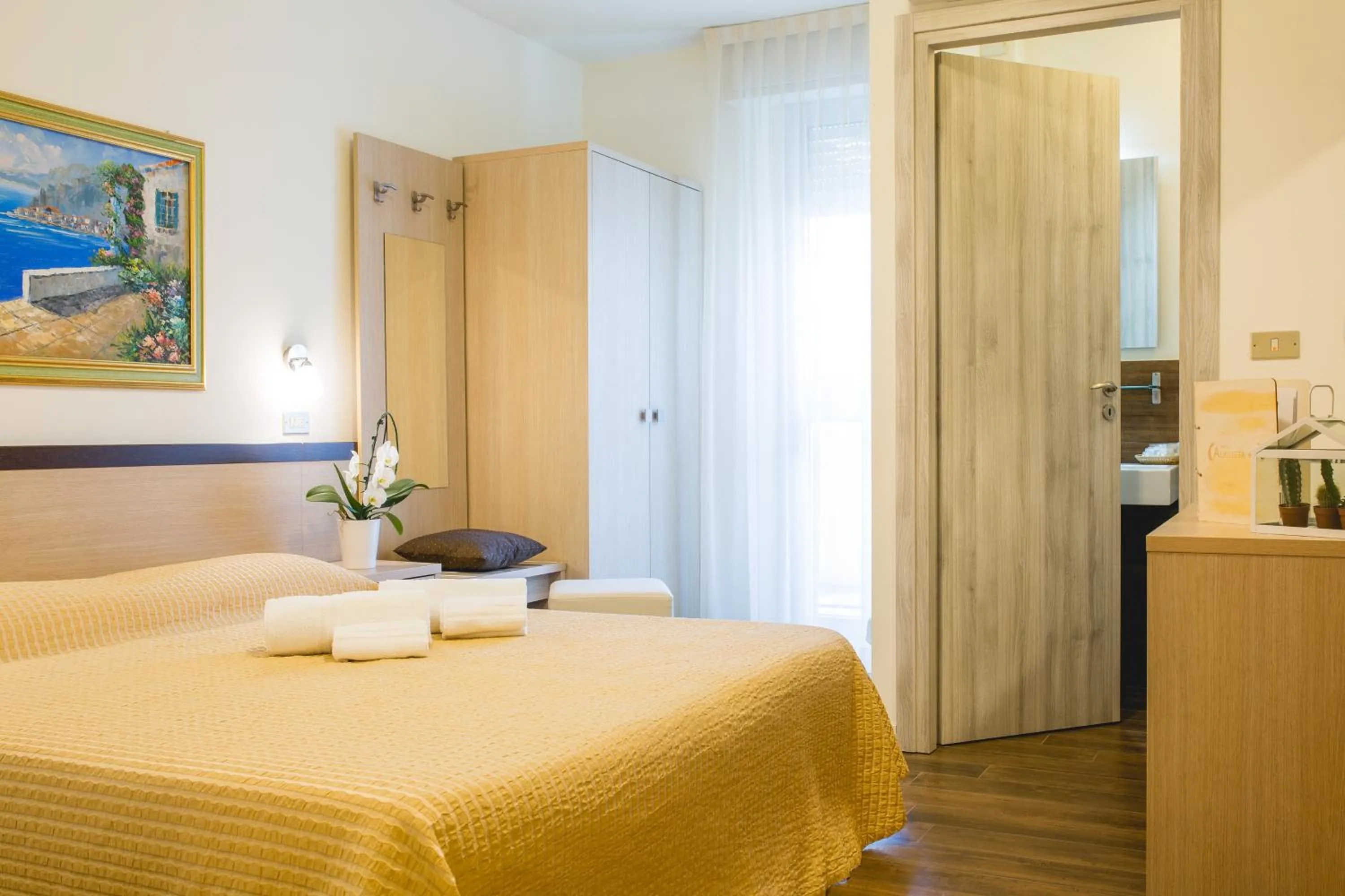 Bed in Hotel Augusta