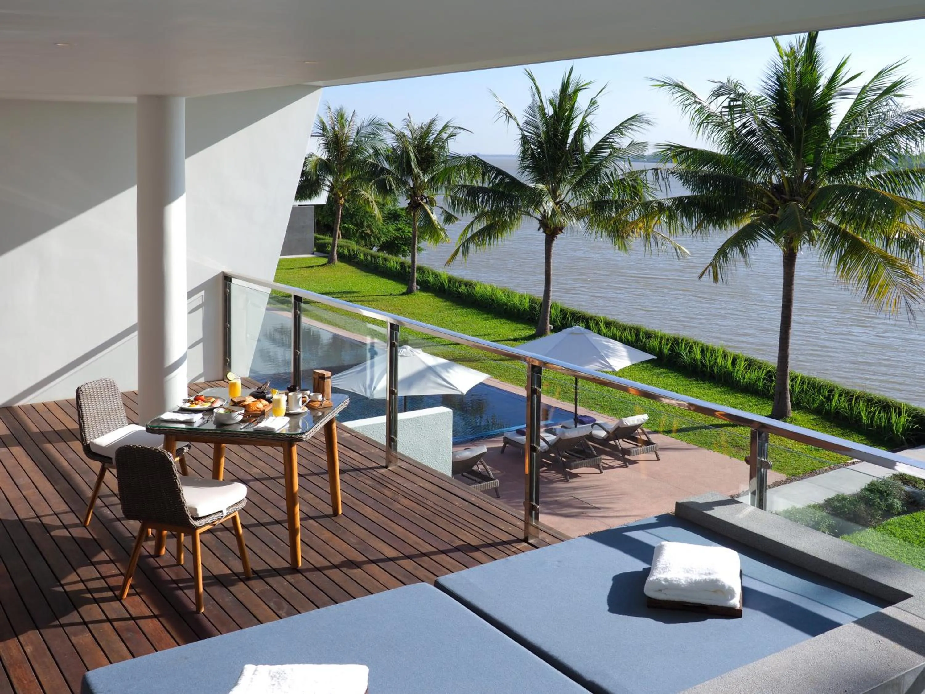 Patio in The Bale Phnom Penh by LifestyleRetreats