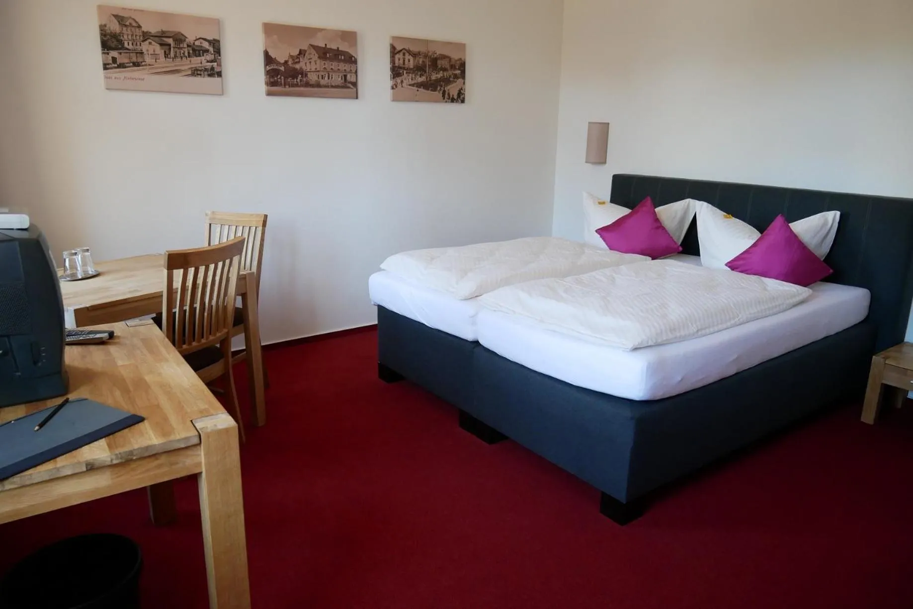 Bed in Hotel Garni Brauhof Niederwiesa