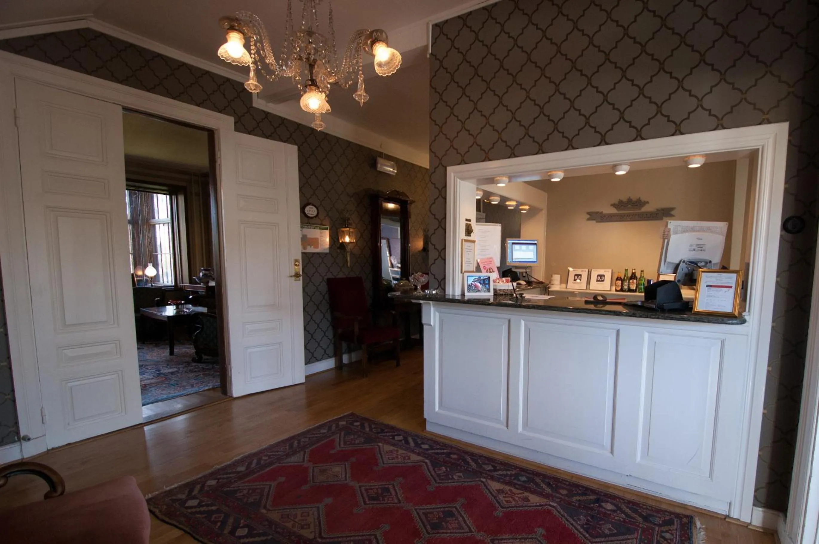 Lobby or reception in Slottshotellet Annex