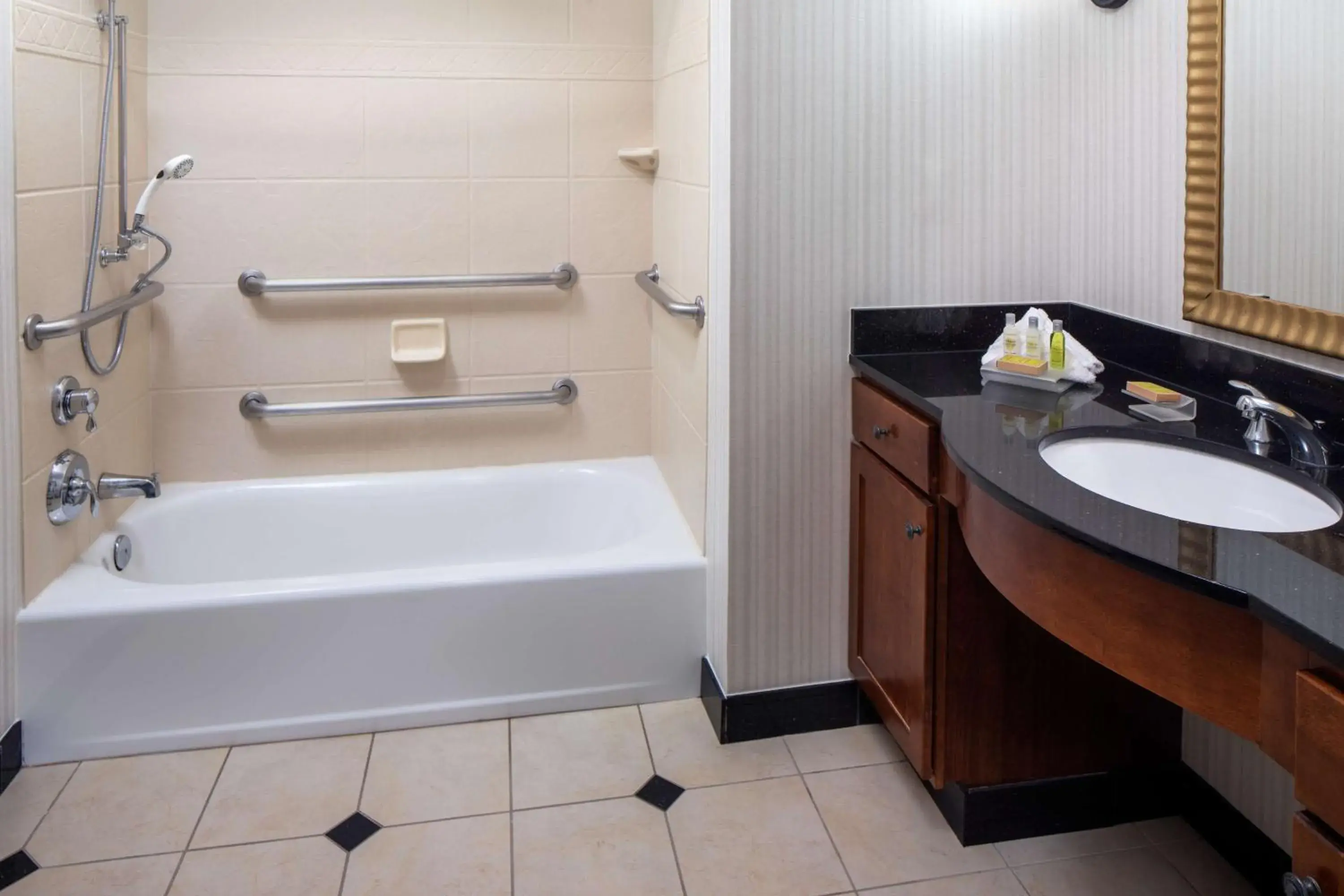 Bathroom in Homewood Suites by Hilton Rockville- Gaithersburg Bathroom in Homewood Suites by Hilton Rockville- Gaithersburg
