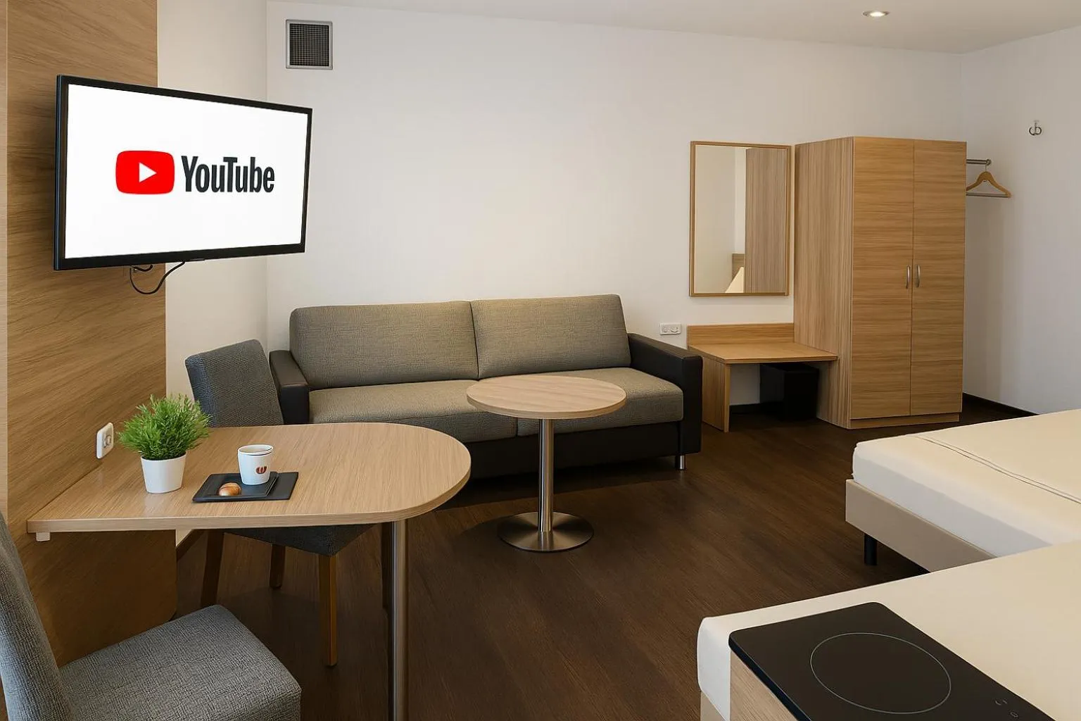 Photo of the whole room, Bed in Zum Treppche Hotel Garni