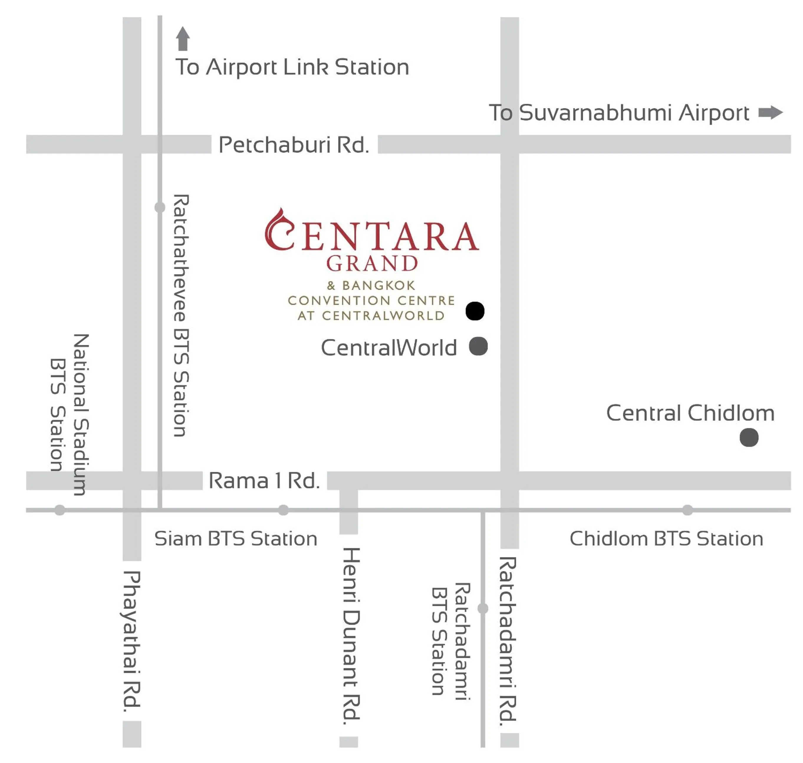 Location in Centara Grand At CentralWorld