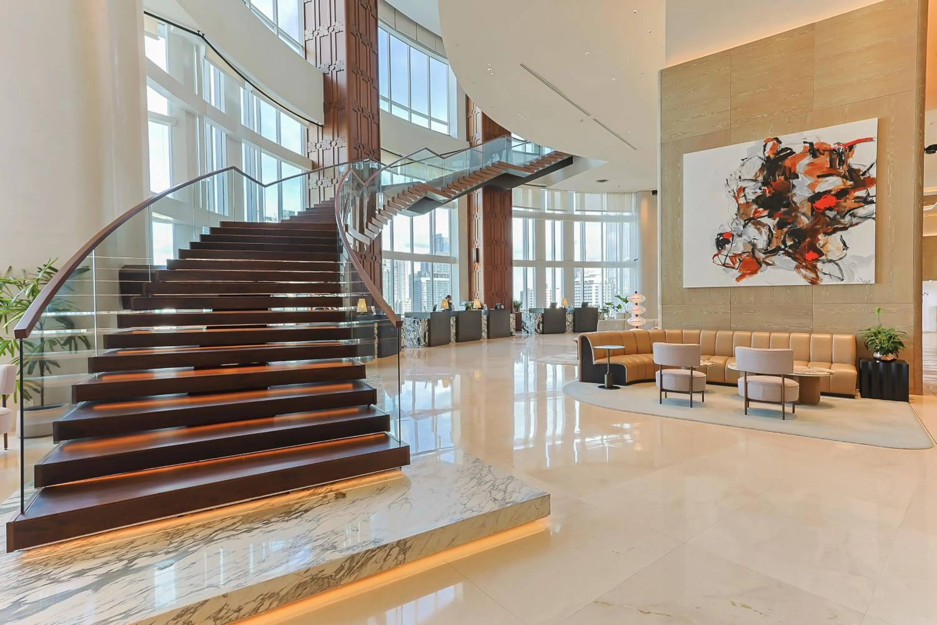 Lobby or reception in Centara Grand At CentralWorld