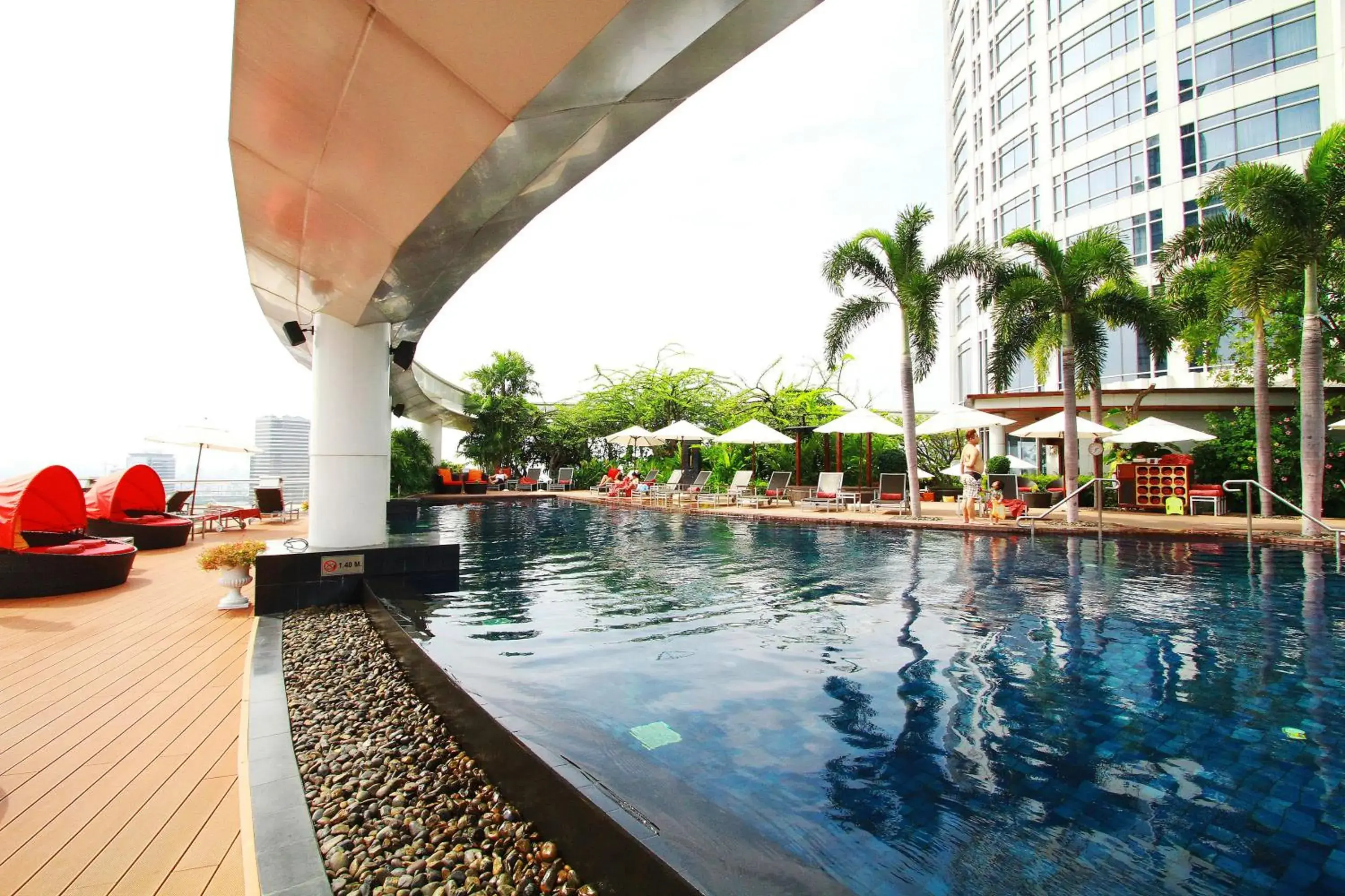 Swimming pool in Centara Grand At CentralWorld Swimming pool in Centara Grand At CentralWorld