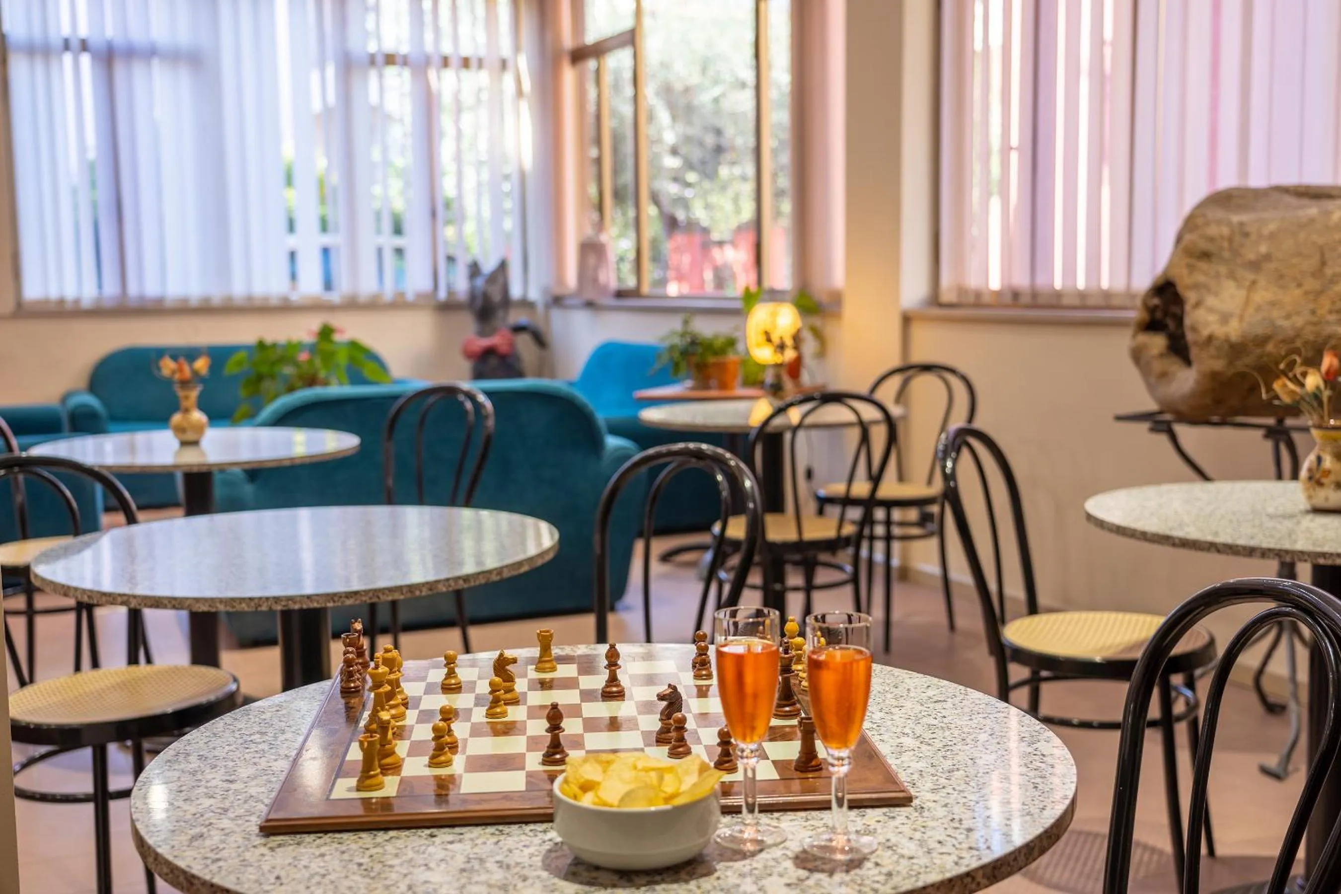 Lobby or reception in Hotel Trasimeno