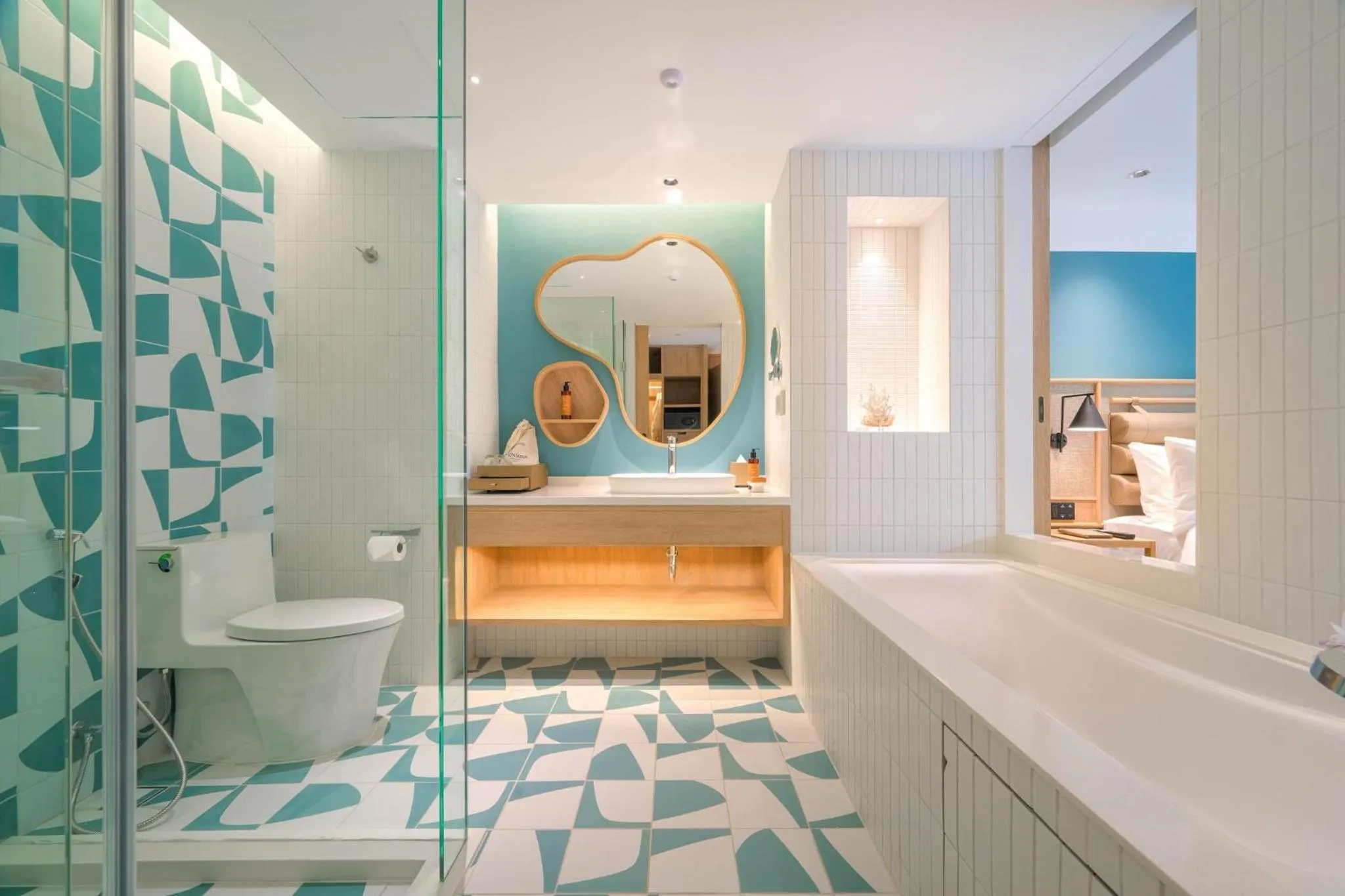 Bathroom, Bed in Centara Karon Resort Phuket