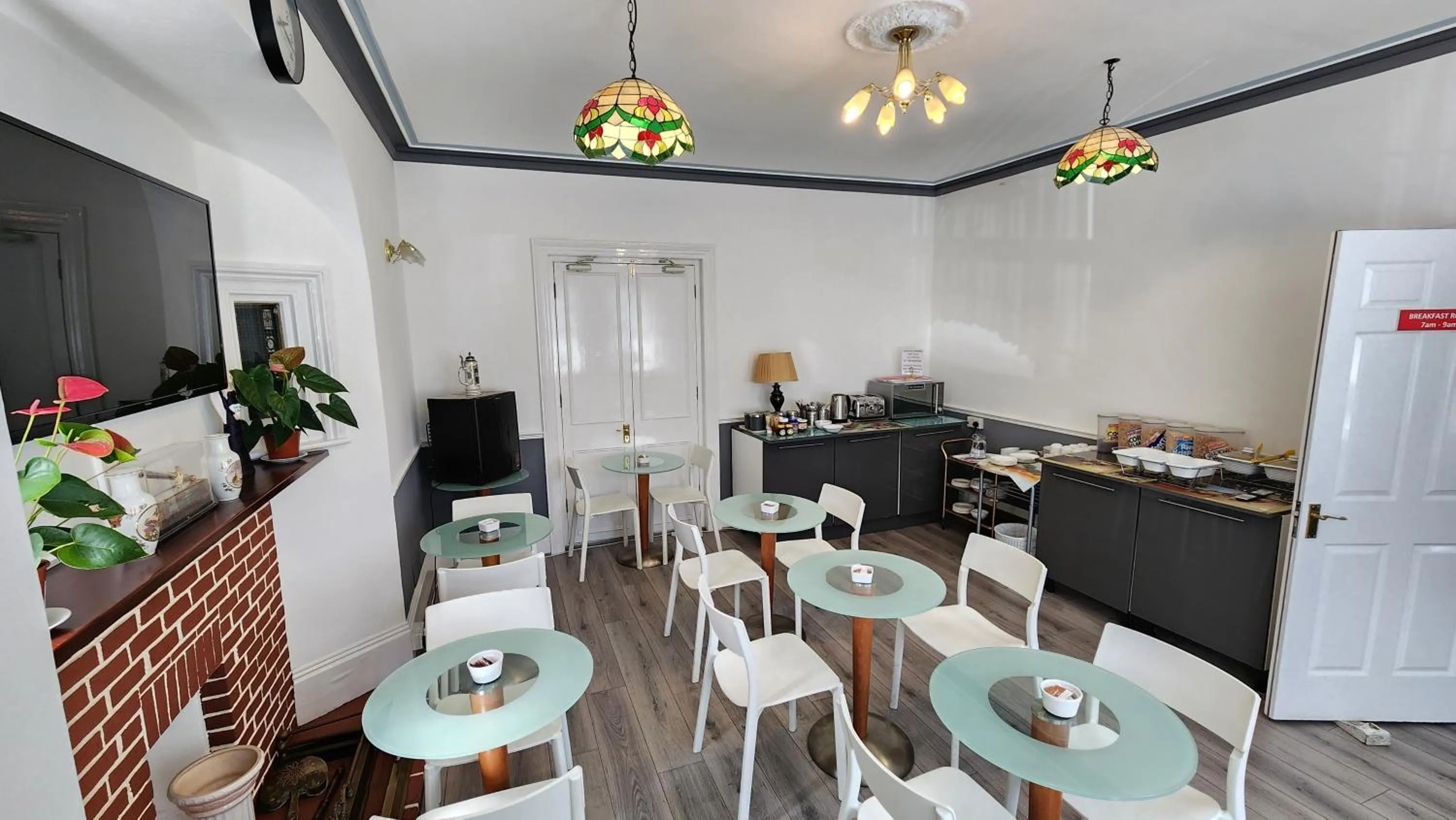 Continental breakfast in Gatwick Castle B&B