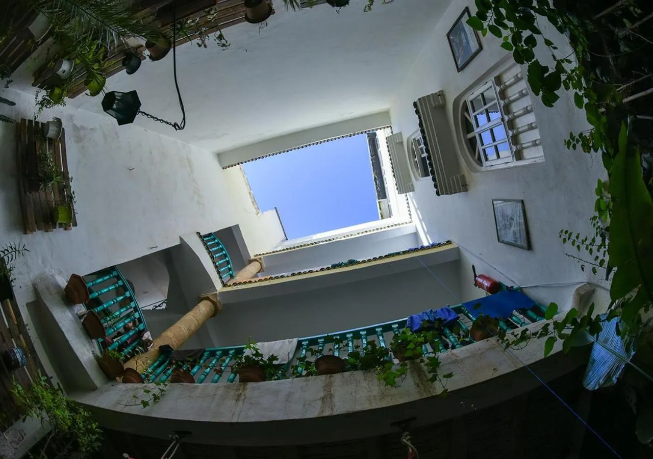 Balcony/Terrace in Essaouira Youth Hostel & Social Travel