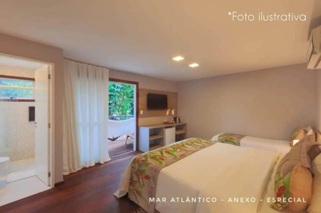 Bed in Pousada Mar Atlântico