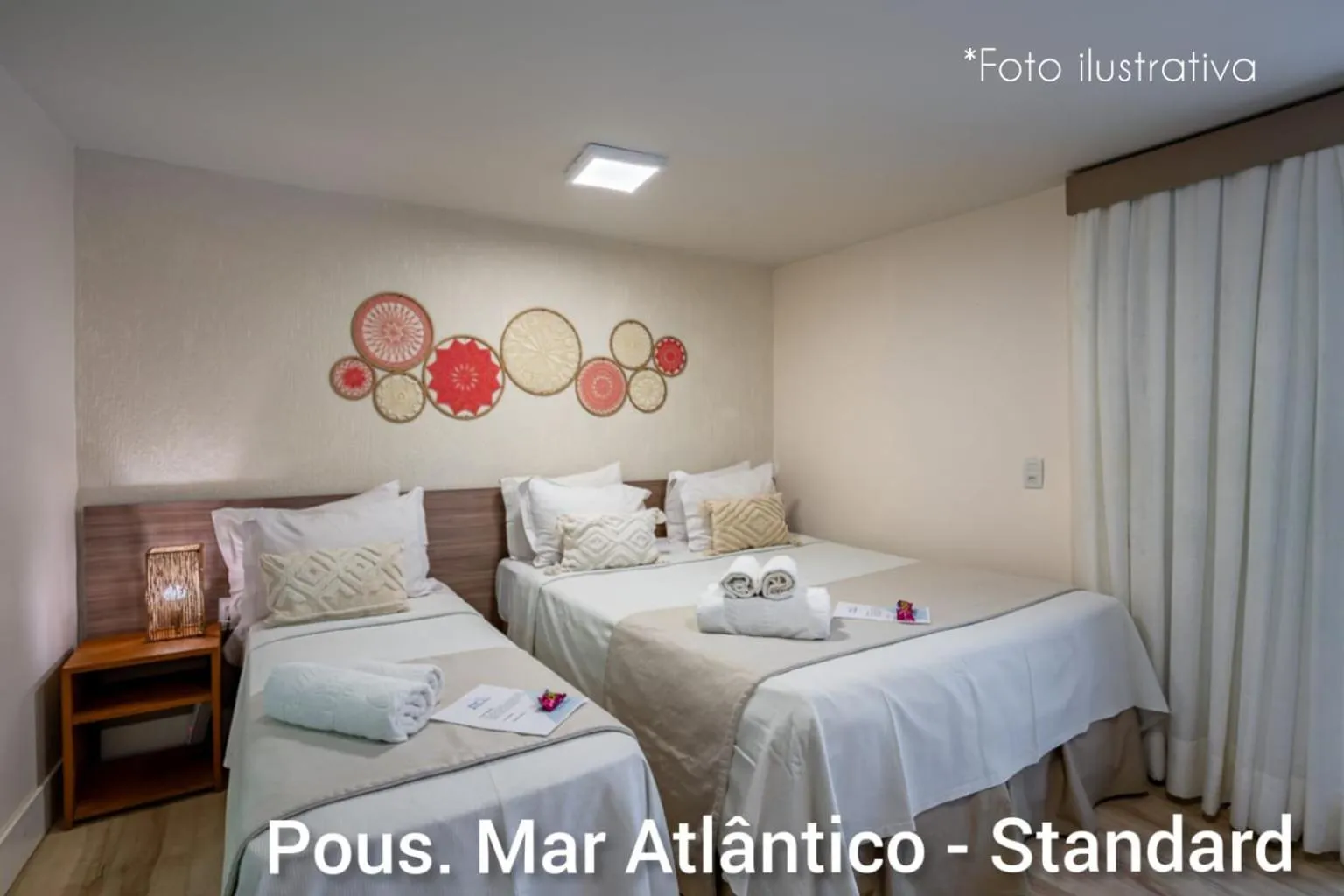 Bed in Pousada Mar Atlântico