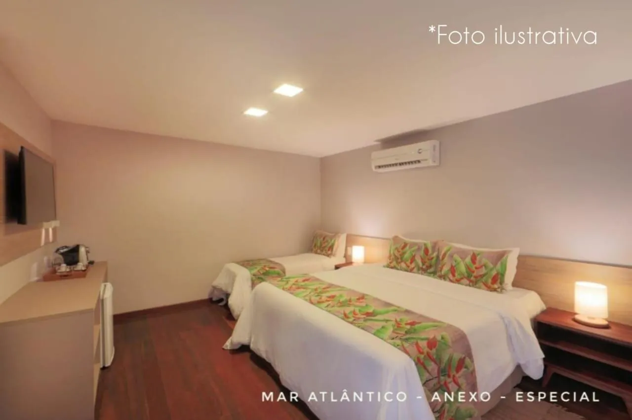 Bed in Pousada Mar Atlântico