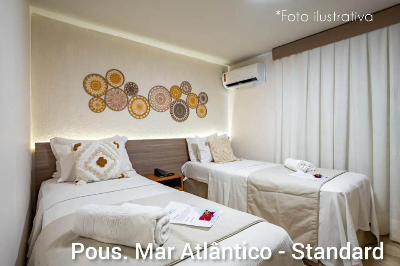 Bed in Pousada Mar Atlântico