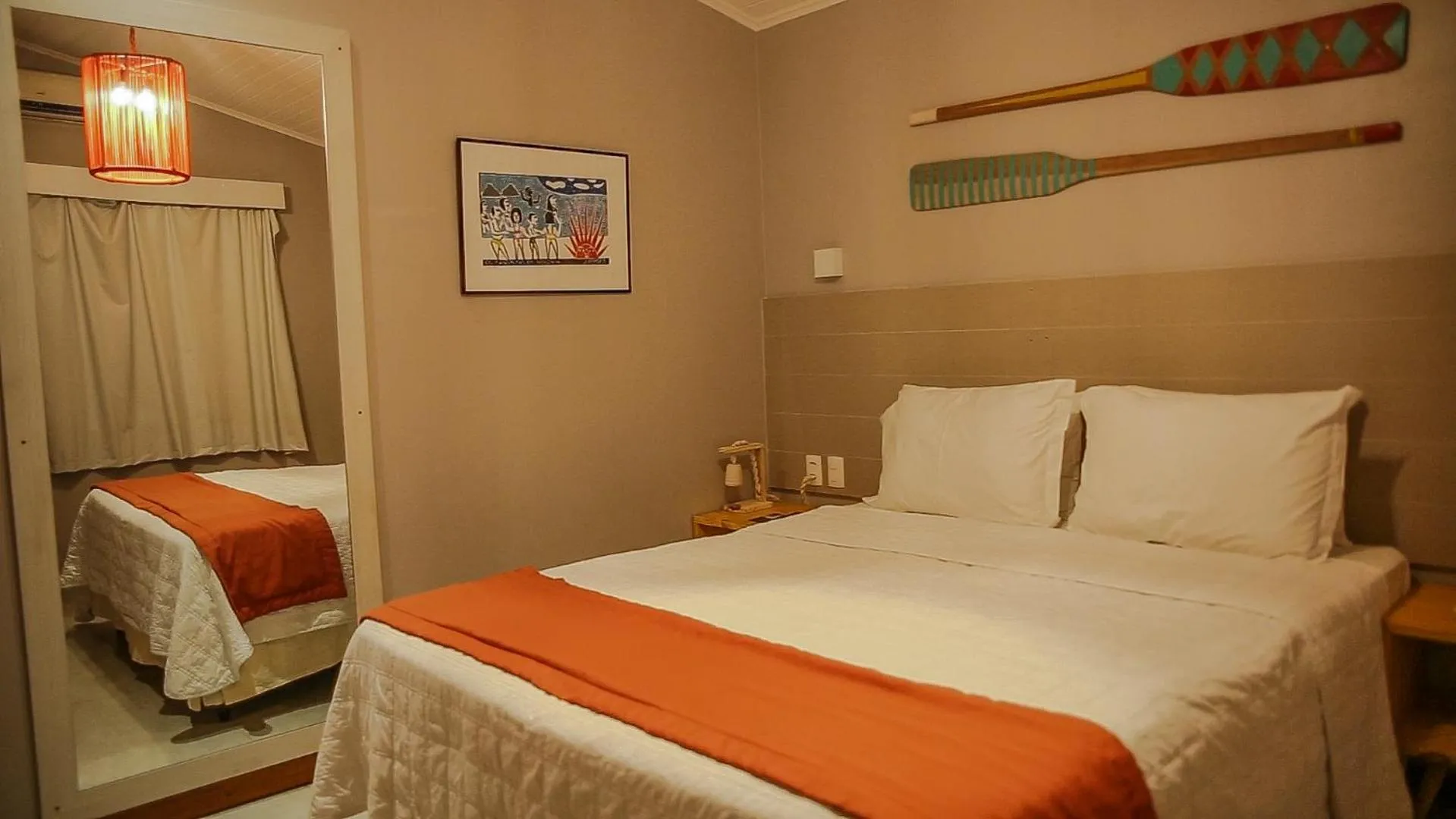 Decorative detail, Bed in Pousada Verdes Mares