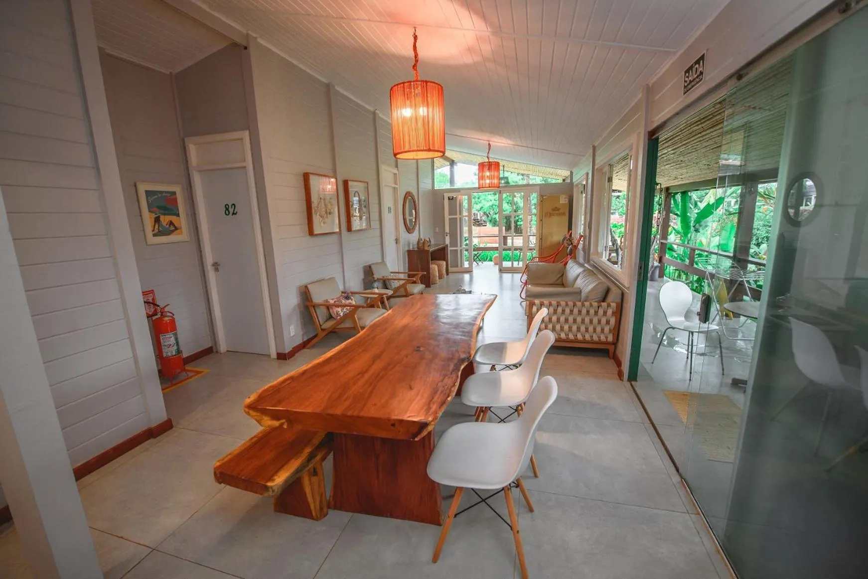 Dining area in Pousada Verdes Mares