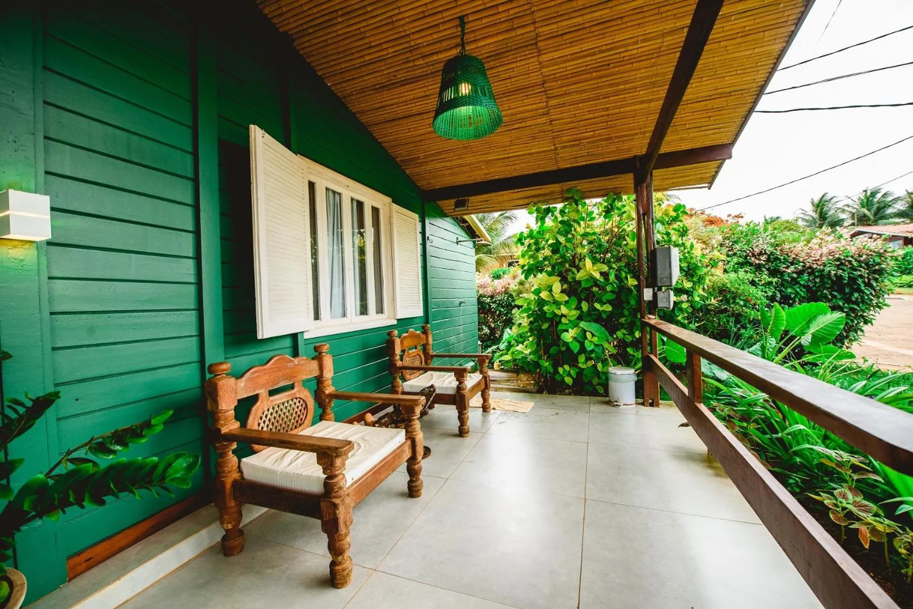 Balcony/Terrace in Pousada Verdes Mares