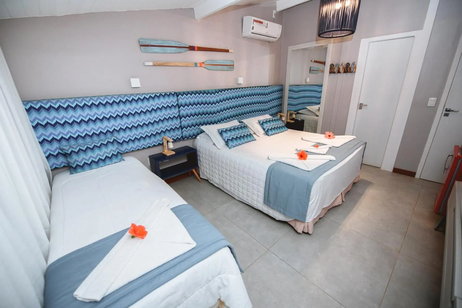 Bed in Pousada Verdes Mares