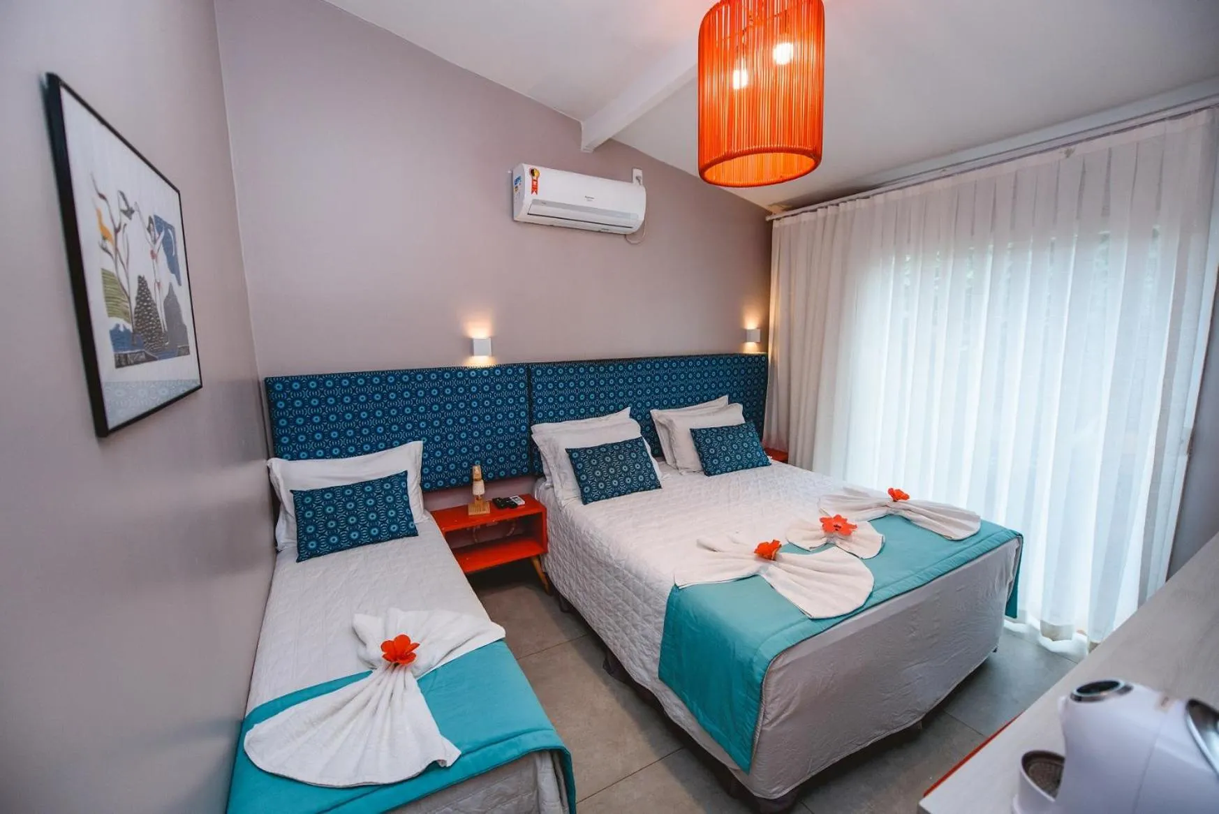 Bed in Pousada Verdes Mares