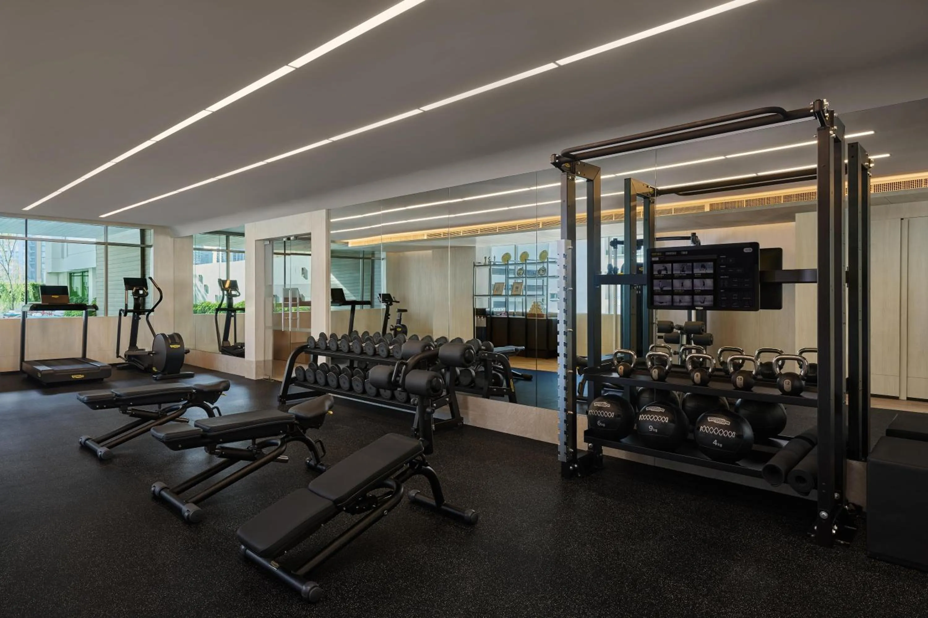 Fitness centre/facilities in DoubleTree by Hilton Bangkok Ploenchit