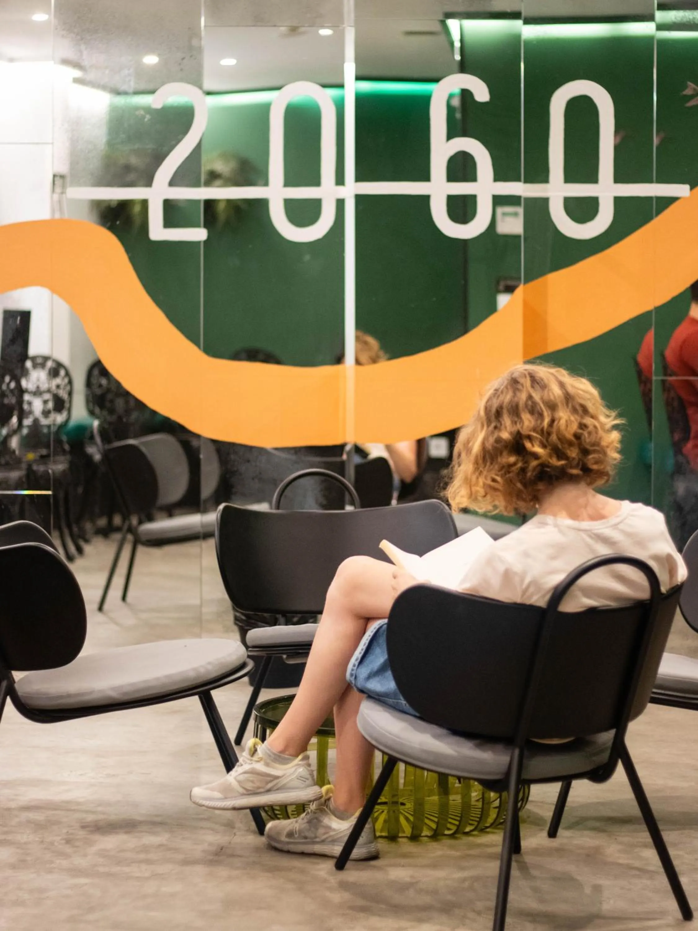 Communal lounge/ TV room in 2060 The Newton Hostel