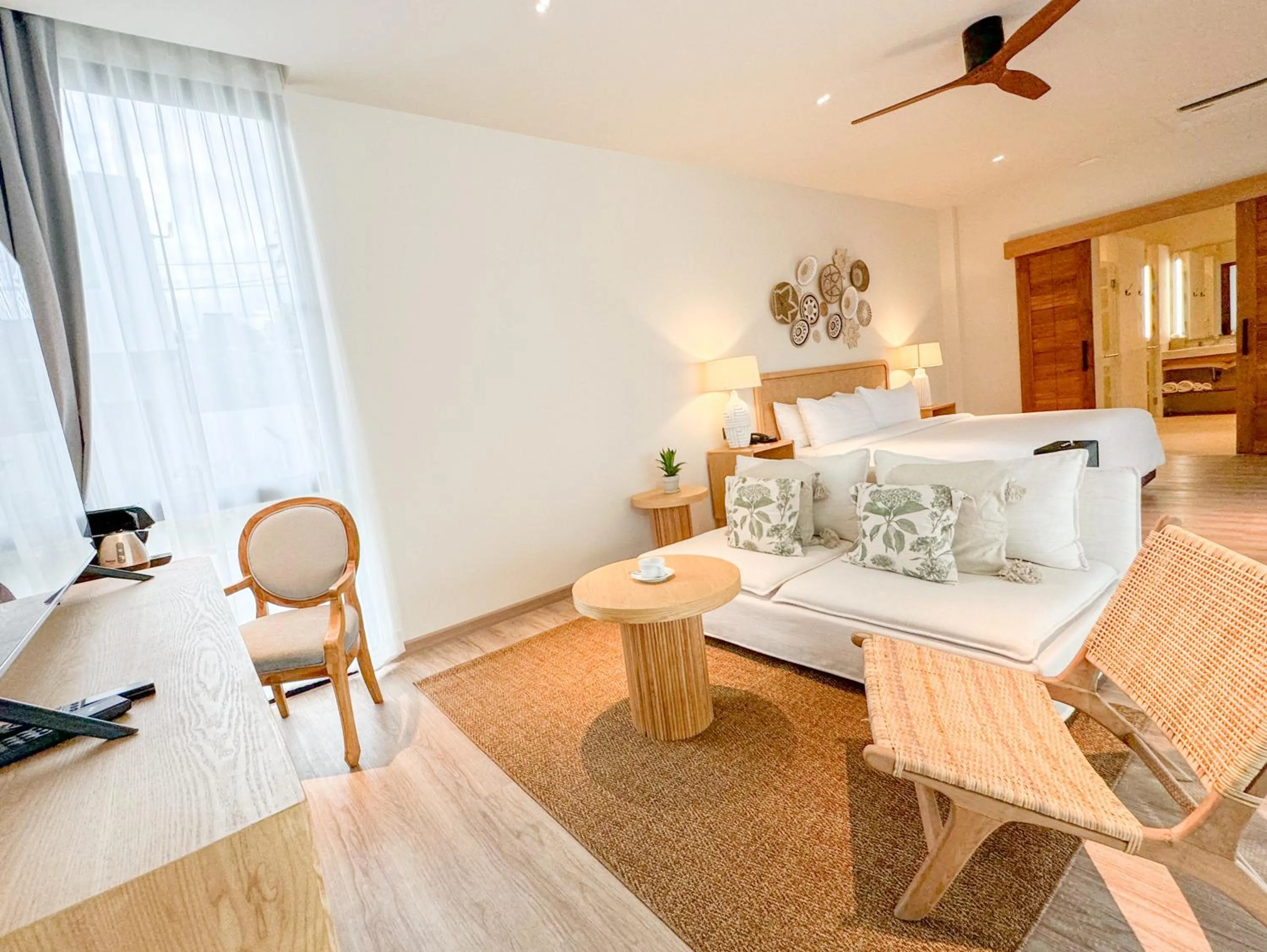 Bed in Baan Haad Ngam Boutique Resort