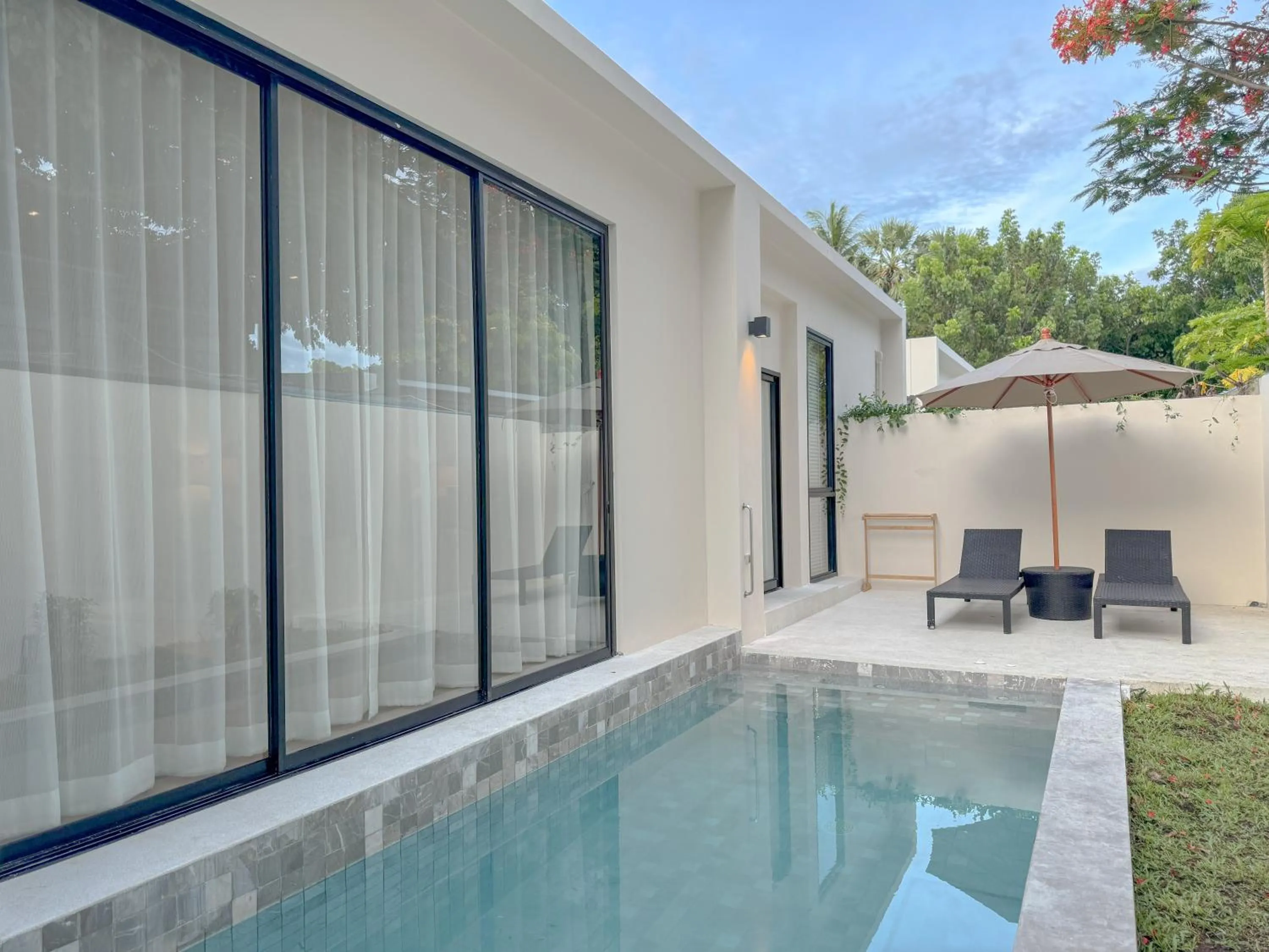 Pool view in Baan Haad Ngam Boutique Resort