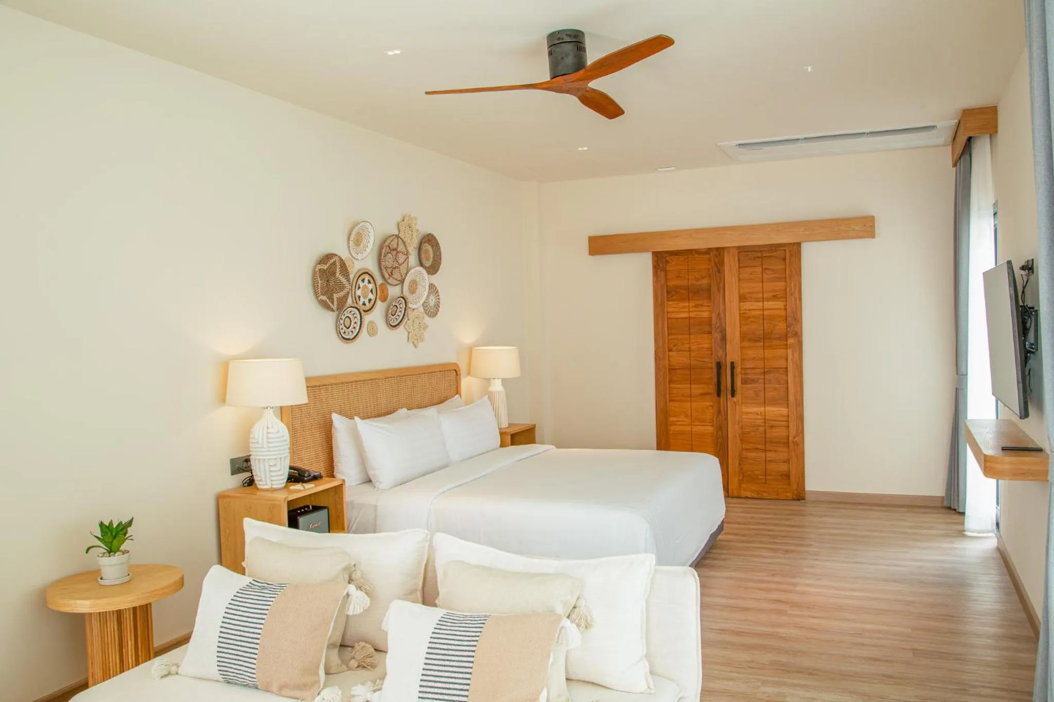 Bed in Baan Haad Ngam Boutique Resort