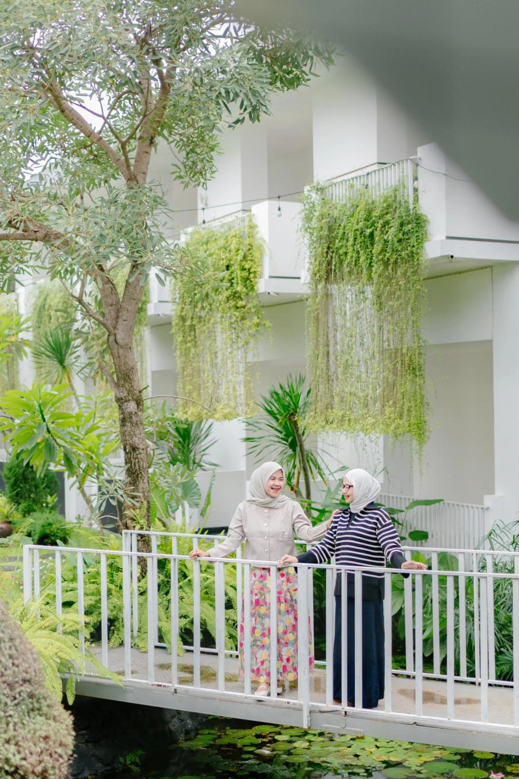 Garden view in Naraséna Co-Living