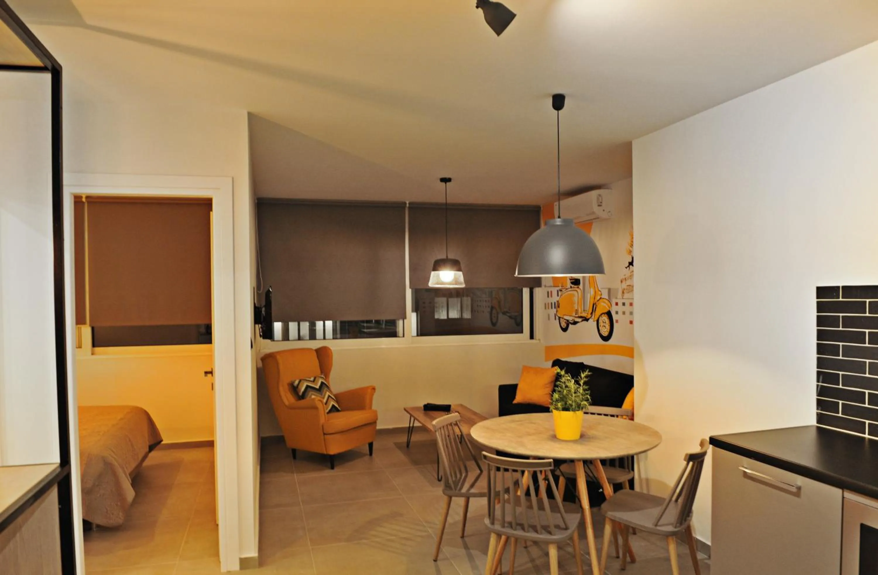 Living room in The Athenians Modern Apartments