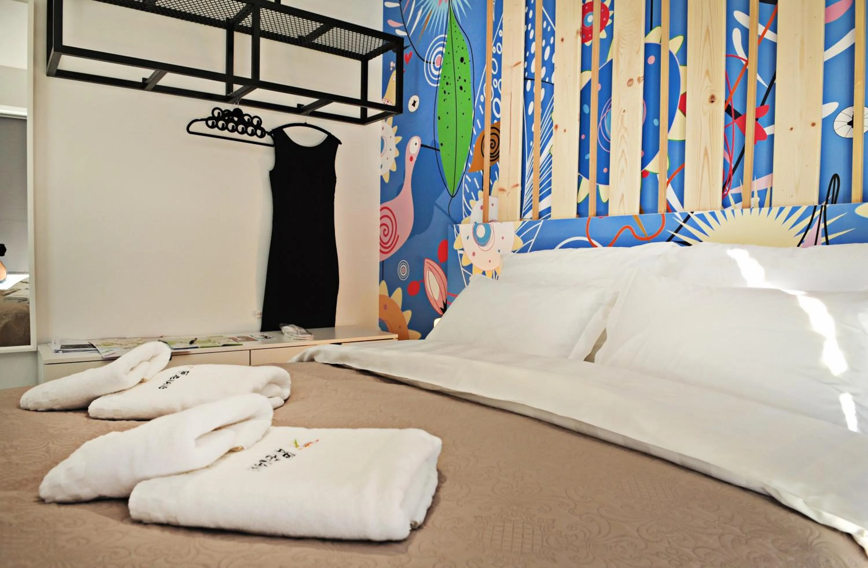 Bed in The Athenians Modern Apartments