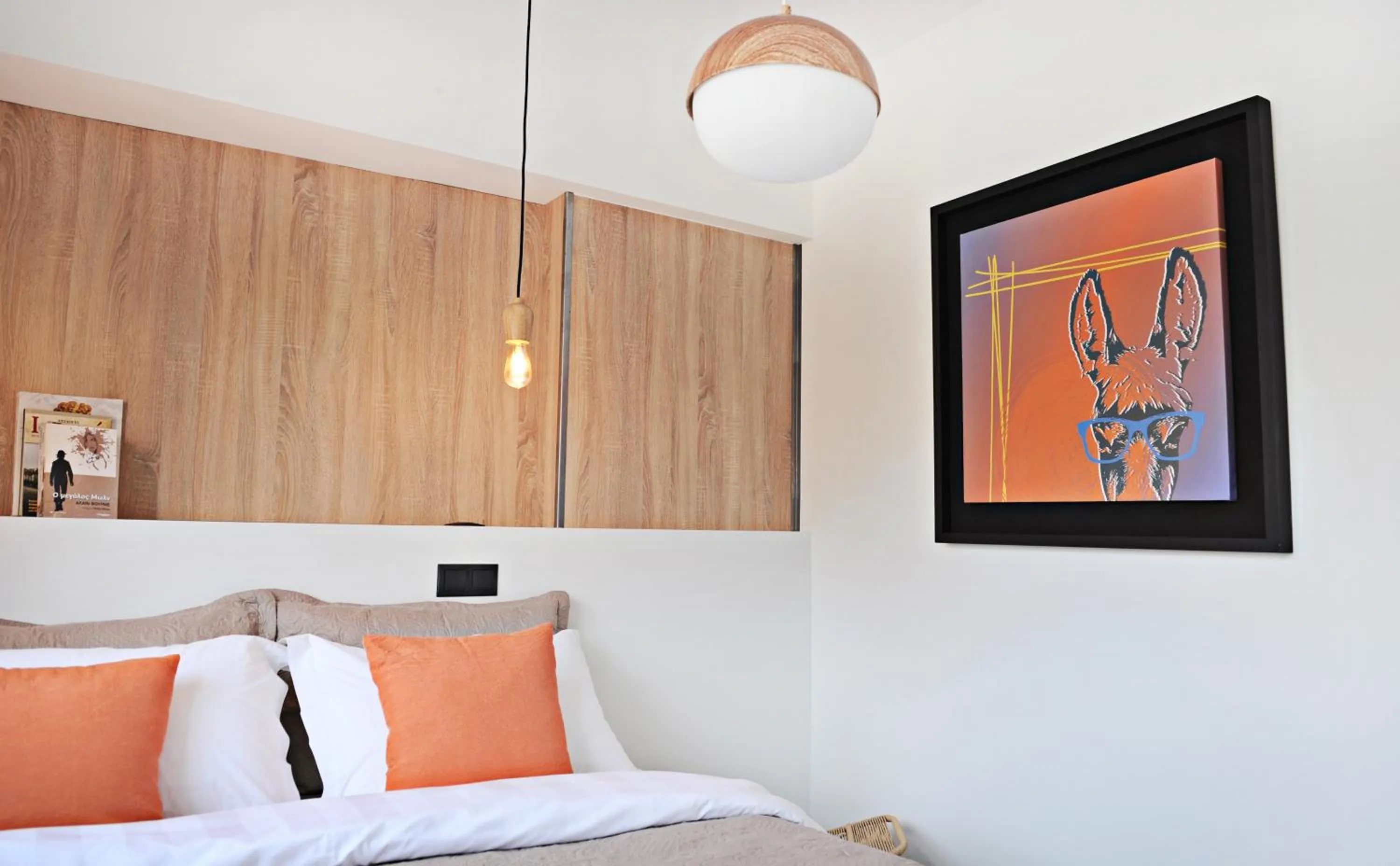 Bed in The Athenians Modern Apartments