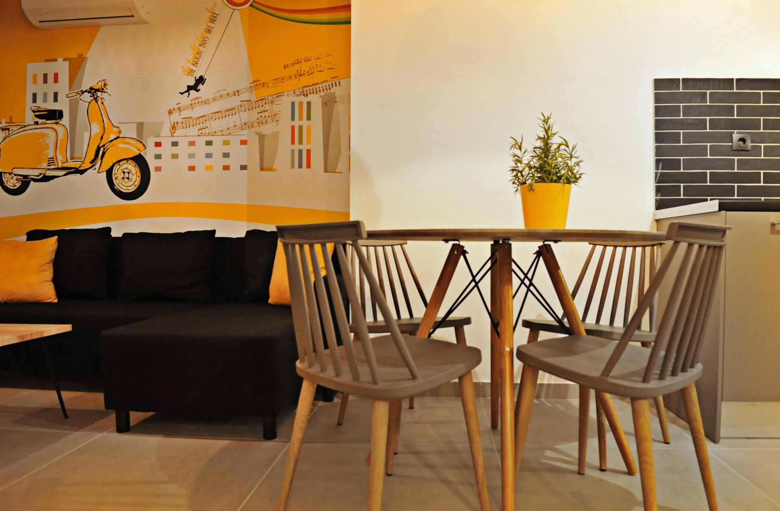 Living room in The Athenians Modern Apartments