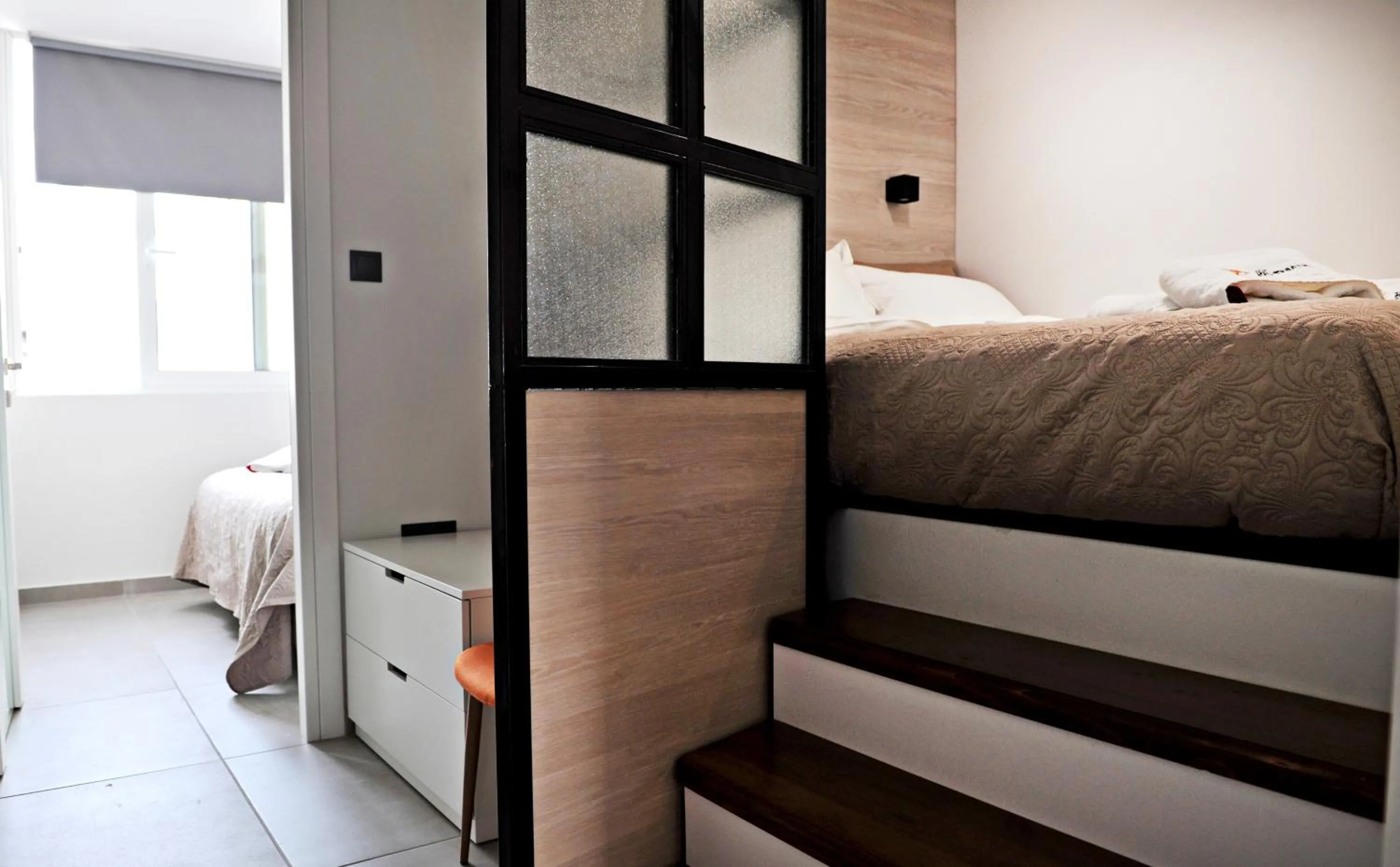 Bed in The Athenians Modern Apartments