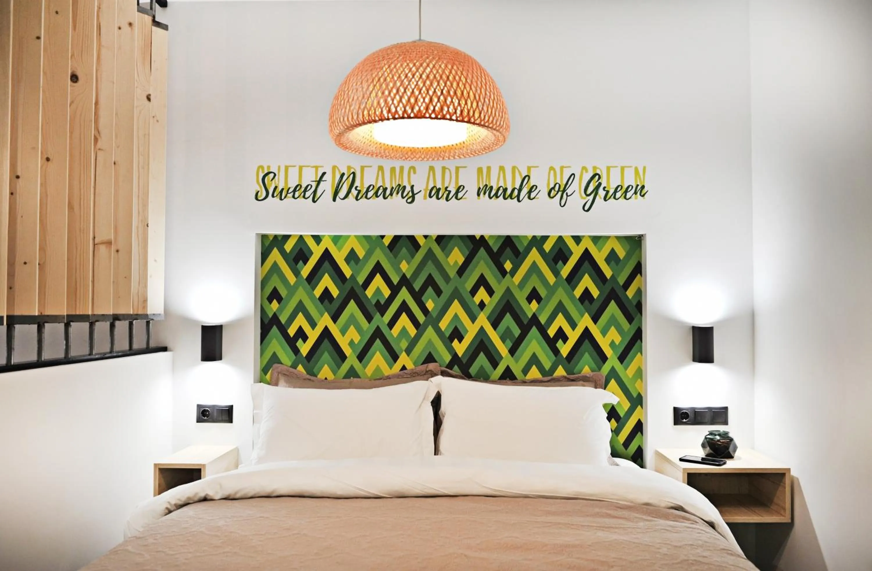 Bed in The Athenians Modern Apartments