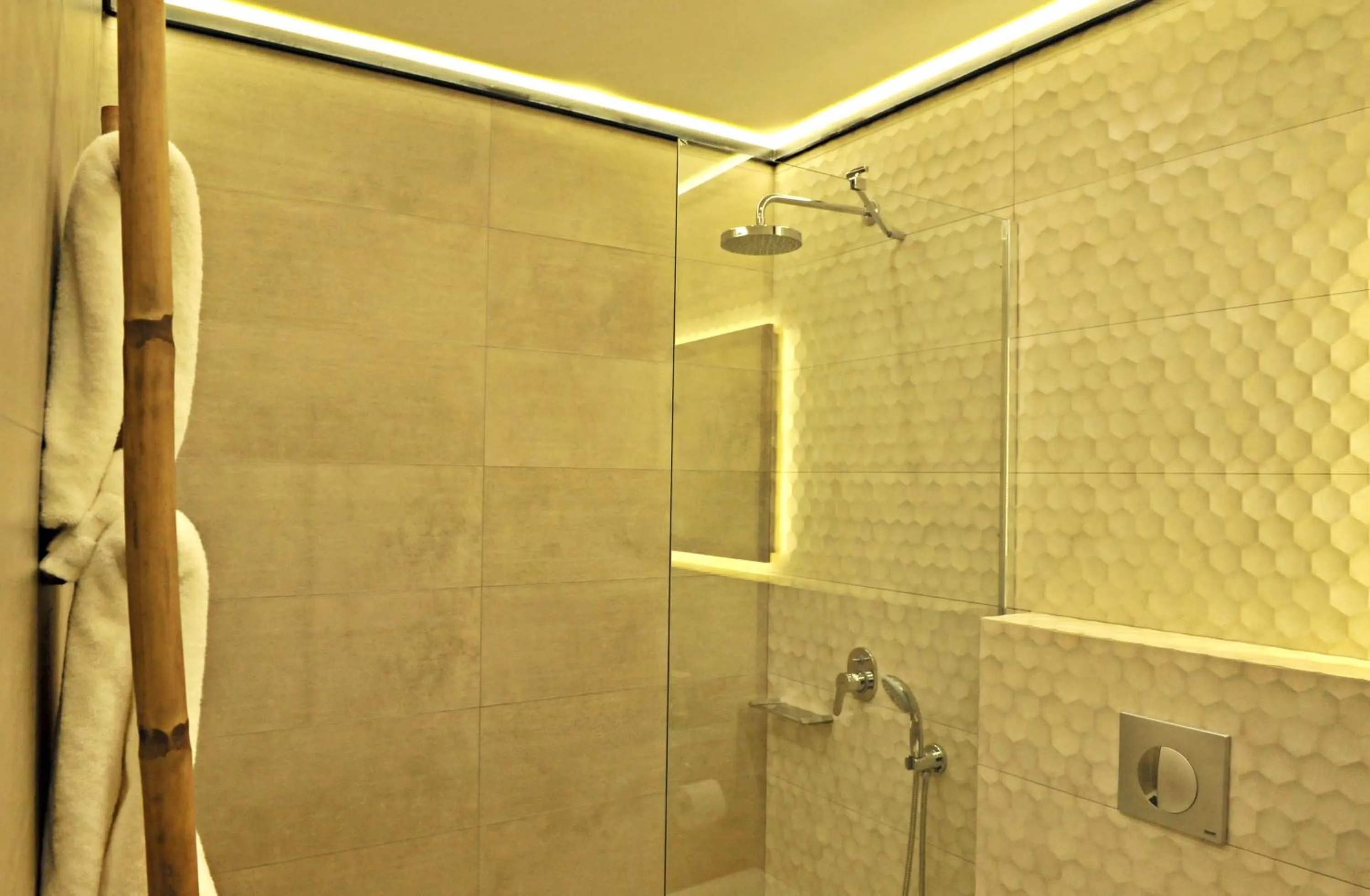 Shower in The Athenians Modern Apartments